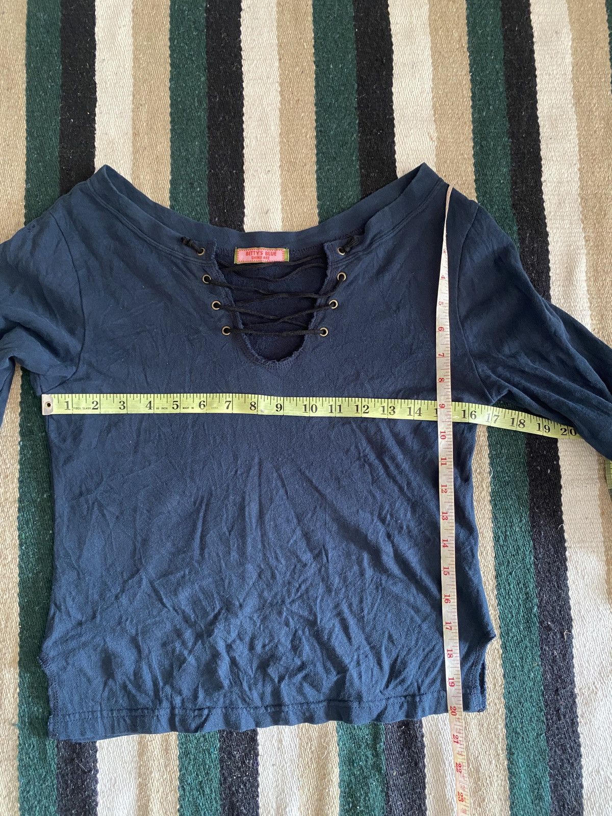 Japanese Brand Betty's Blue by Shinji Abe Cropped Womens T-Shirt Size M / US 6-8 / IT 42-44 - 10 Thumbnail