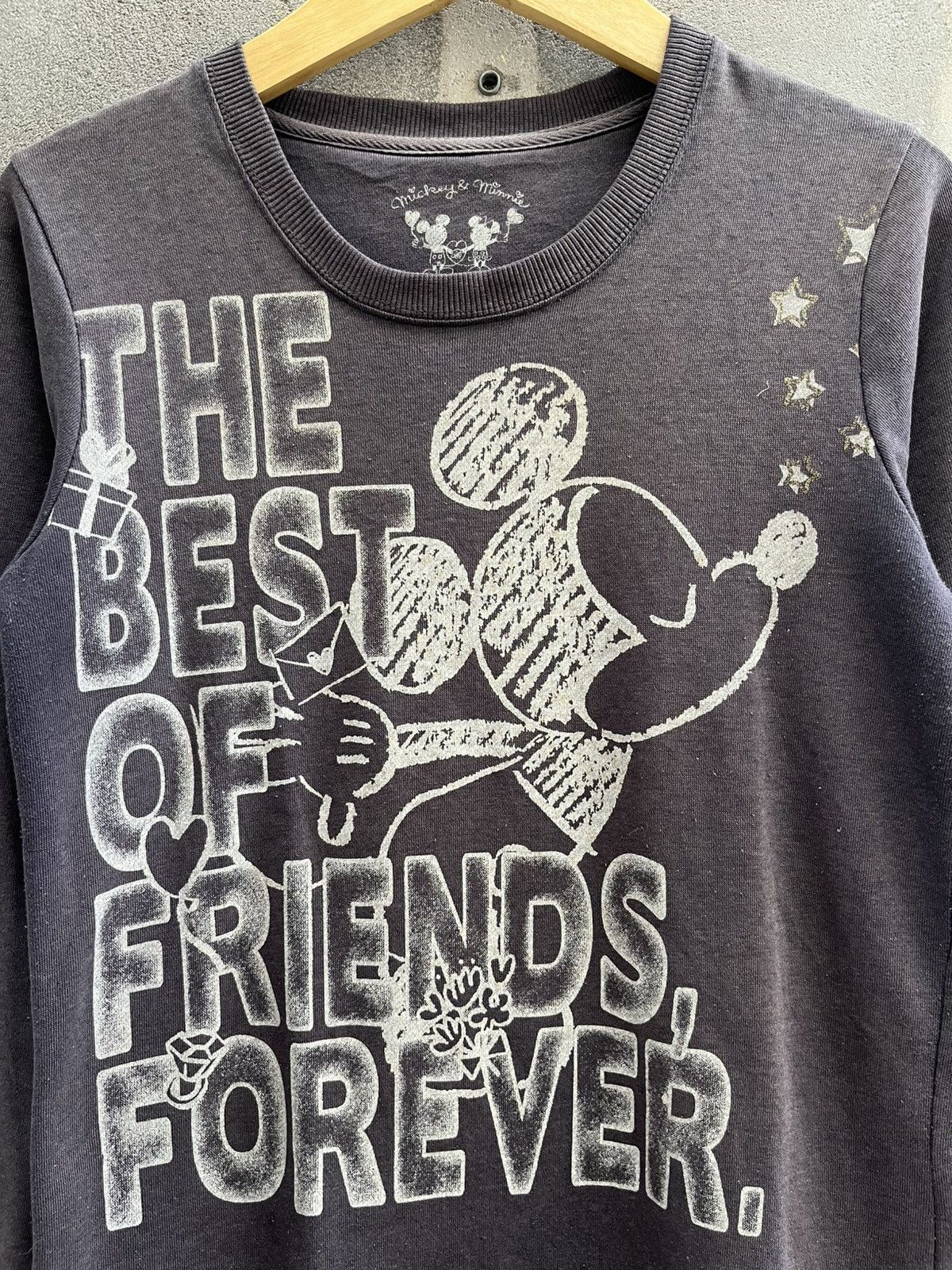 Disney × Japanese Brand × Mickey Mouse Japanese Micky Mouse Grunge Punk Crewneck Size US L / EU 52-54 / 3 - 4 Thumbnail