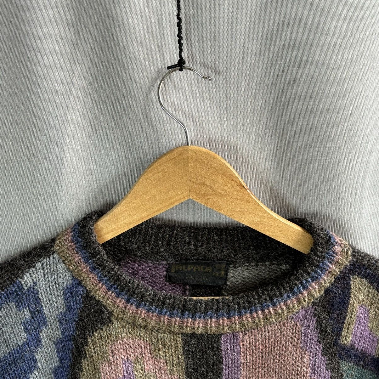 Vintage Vintage wool crazy sweater xl rare streetwear knitwear Size US XL / EU 56 / 4 - 5 Thumbnail