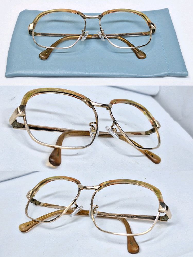 Other 1980s VISTA B-289 1/20 12KGF Gold Filled Browline Glasses Size ONE SIZE - 2 Thumbnail