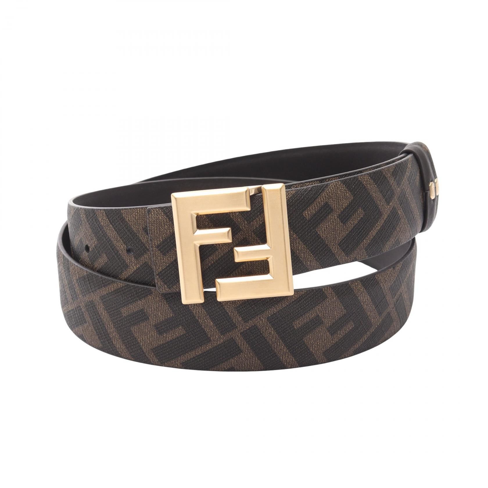 Brown Fendi Fendi Zucca College Belt Fendi Tobacco Zucca And