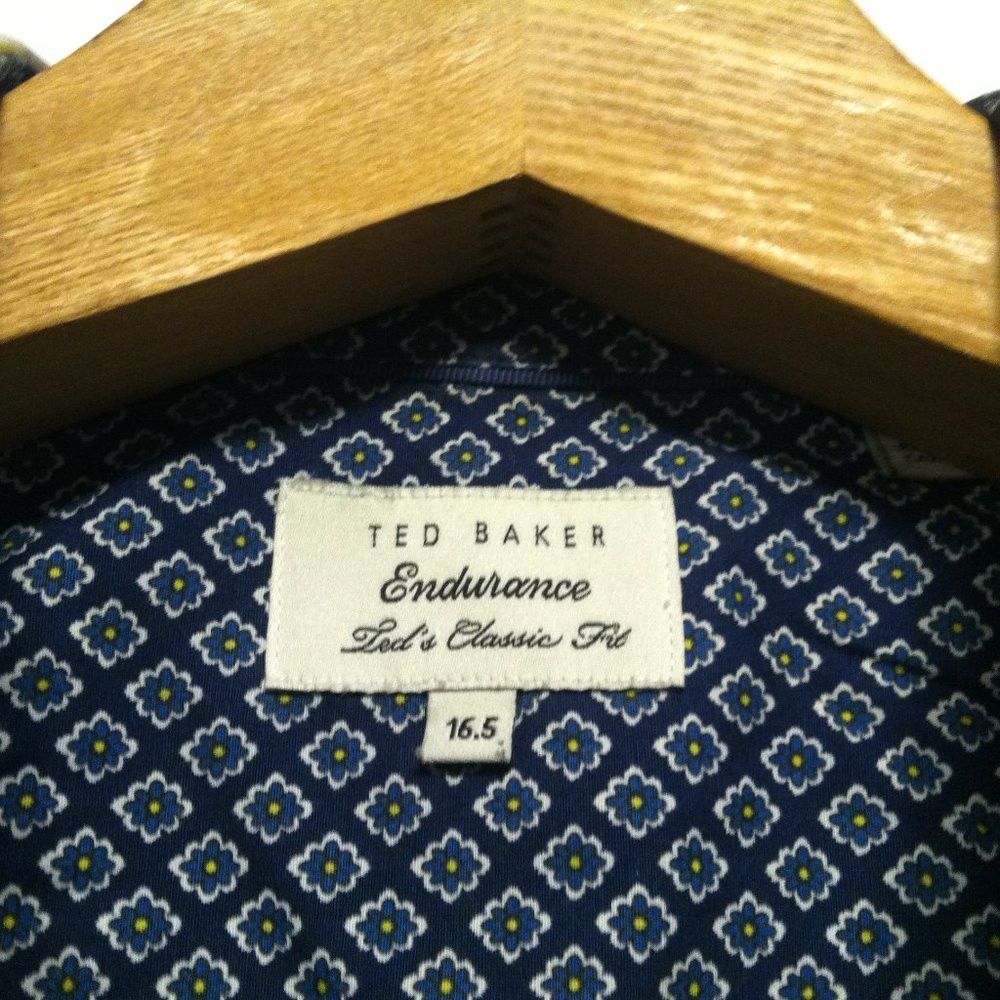 Ted Baker TED BAKER MENS 100%COTTON CASUAL SHIRT SIZE: 16.5 Size US L / EU 52-54 / 3 - 5 Thumbnail