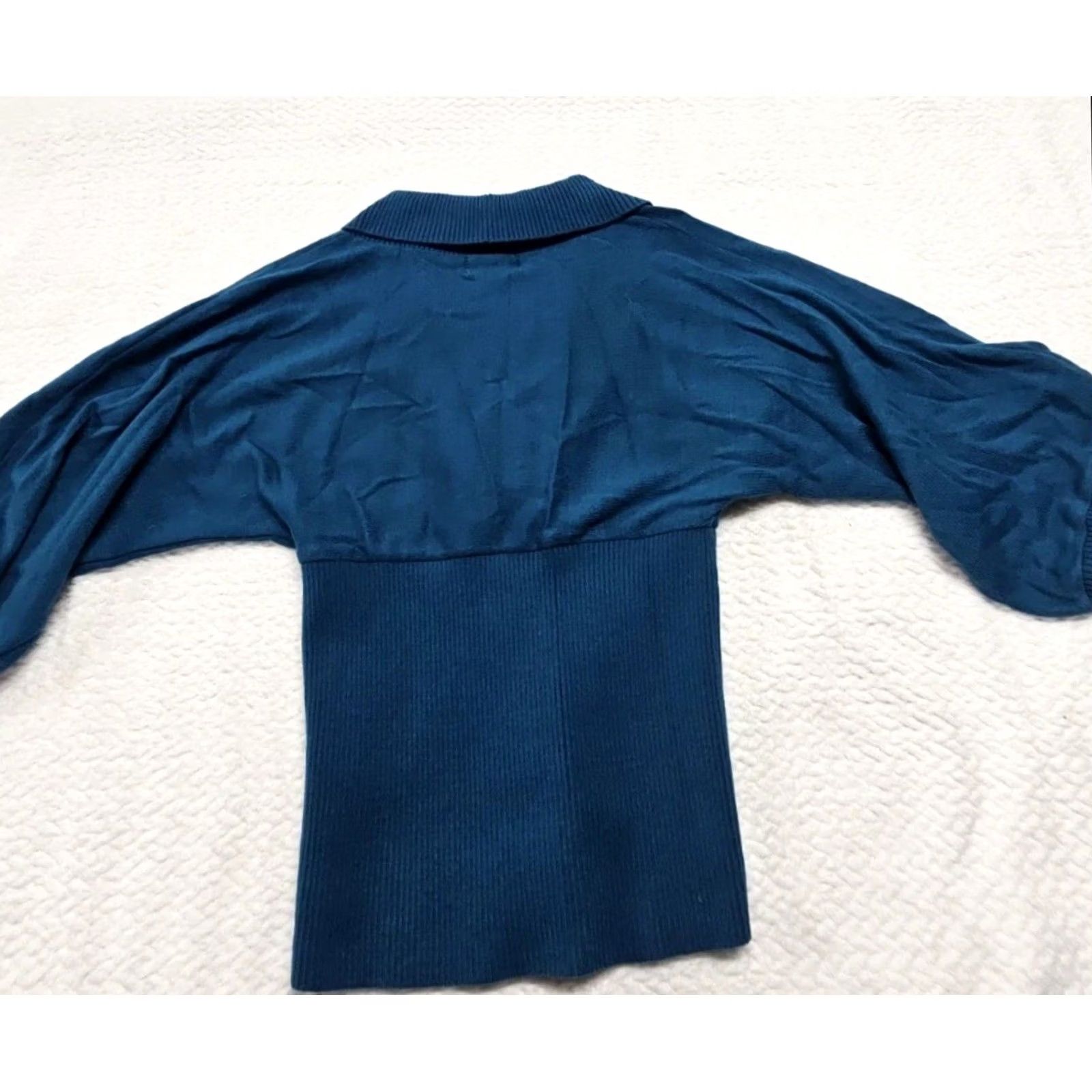 Vintage IZ Byer California Blue Batwing Style Blouson Waist Women’s M Size M / US 6-8 / IT 42-44 - 2 Thumbnail