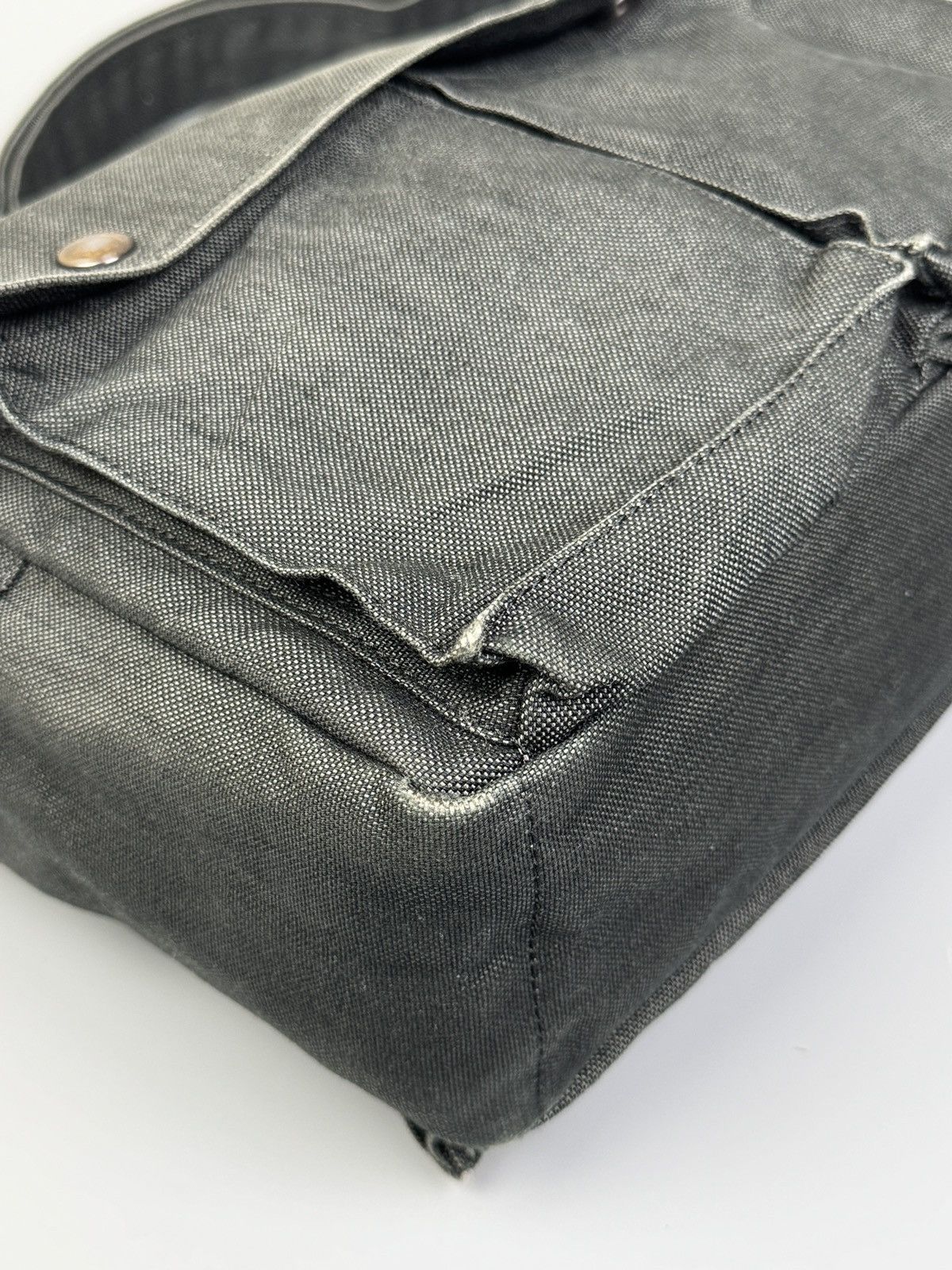 Porter Porter - Japan Gray Denim Fabric Crossbody Bag Size ONE SIZE - 9 Thumbnail
