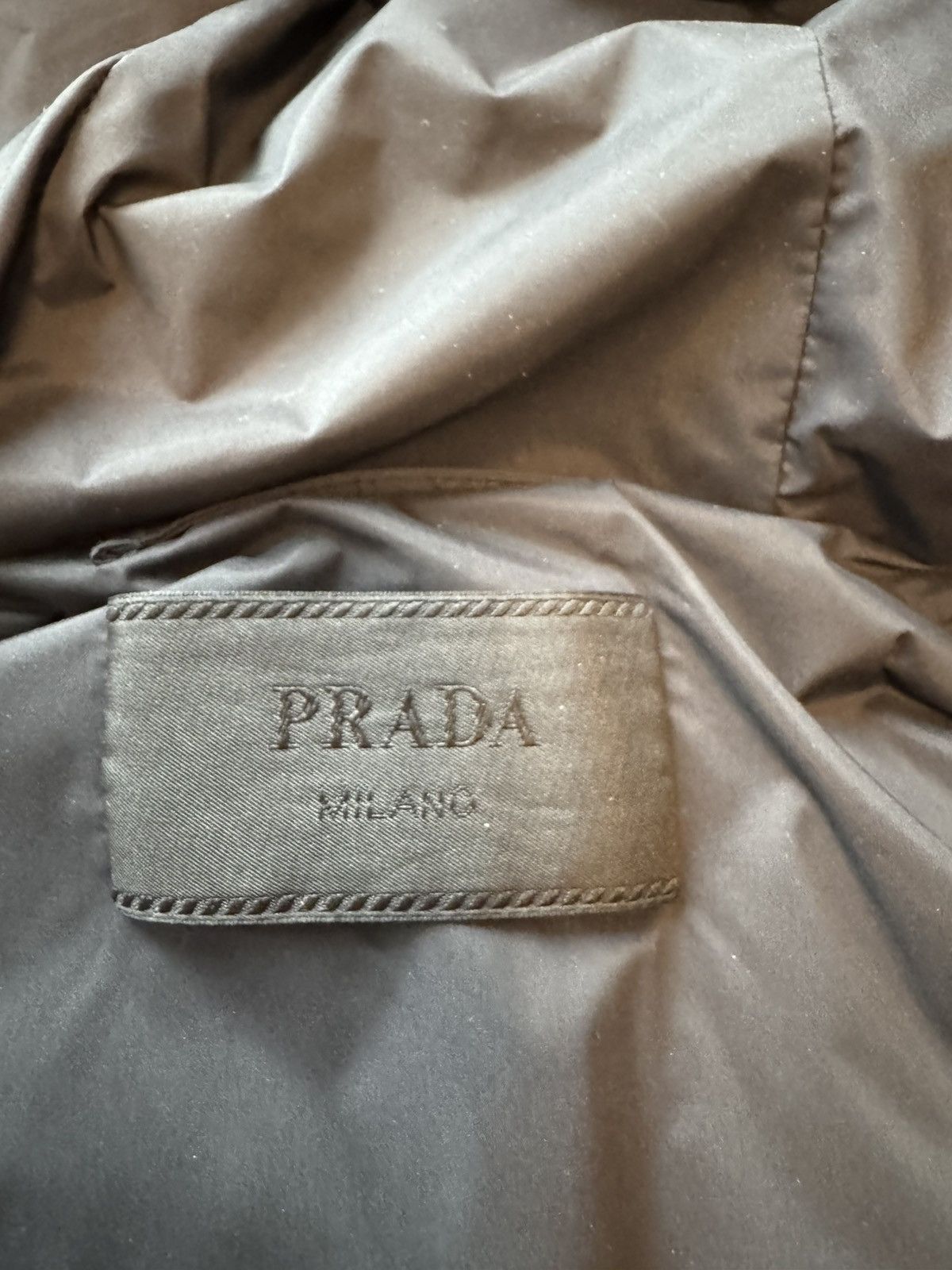 Prada Prada Triangle Plaque Logo Hooded Puffer Jacket Size US L / EU 52-54 / 3 - 7 Thumbnail