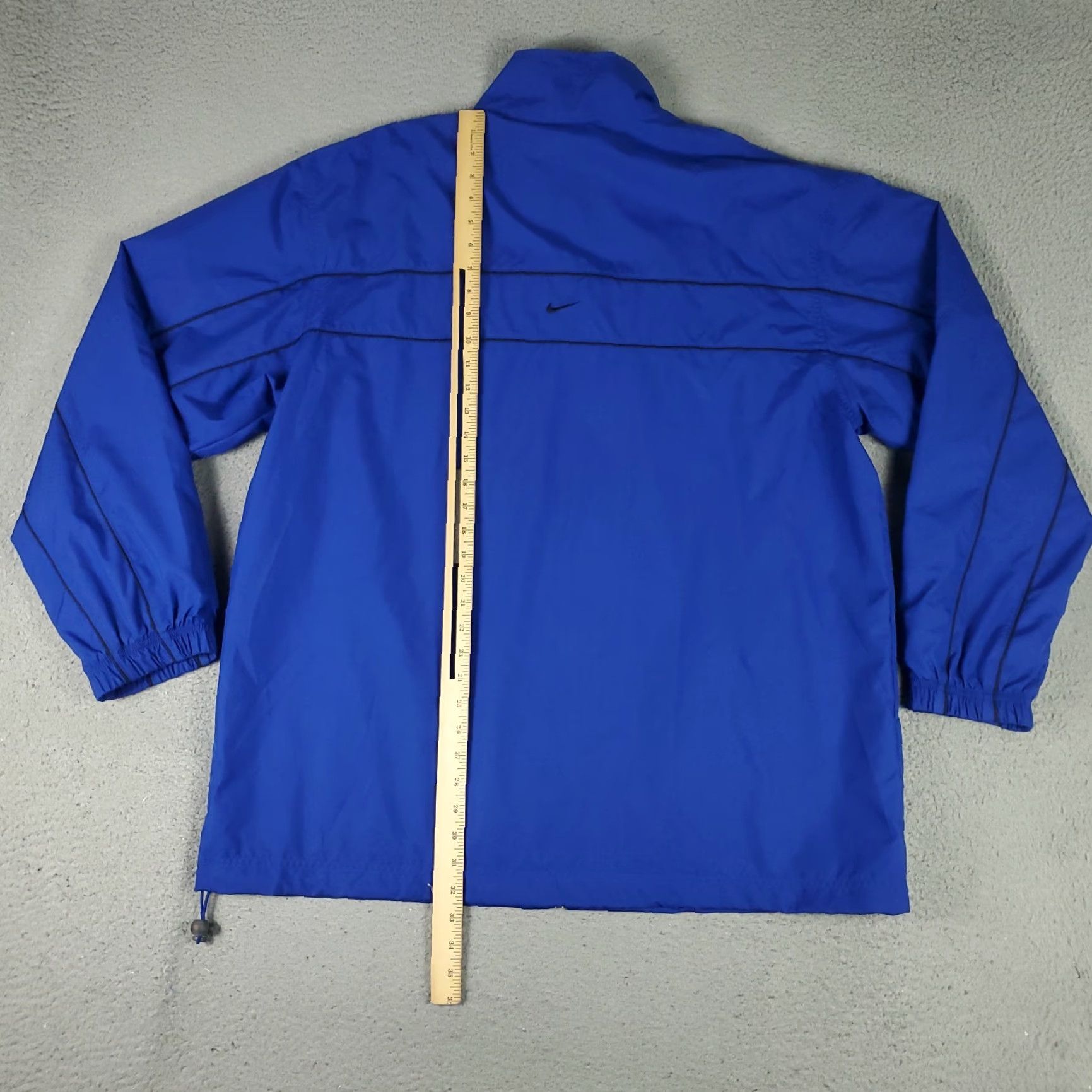 Nike VINTAGE Nike Jacket Mens 2XL Blue Deadstock Full Zip Windbreaker Black Solid ZIP Jacket Mens 2XL Nike Windbreaker Winter Spring Fall Sports Size US XXL / EU 58 / 5 - 5 Thumbnail