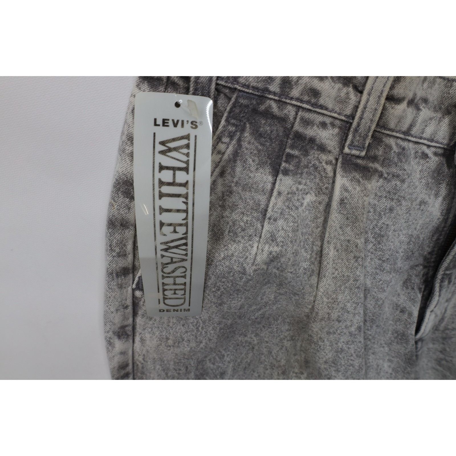 Levi's Deadstock Vintage 80s Levis Whitewashed Acid Wash Jeans Size US 31 - 7 Thumbnail