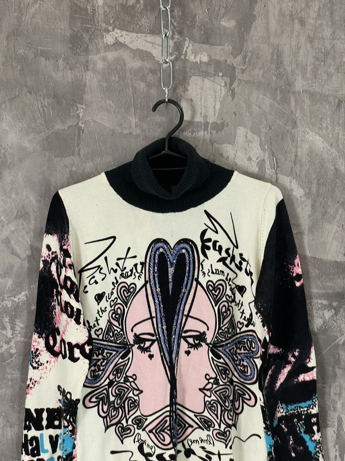 Hysteric Glamour Y2K Avant Garde Coloured Knit Glamour Sweater Size M / US 6-8 / IT 42-44 - 2 Thumbnail