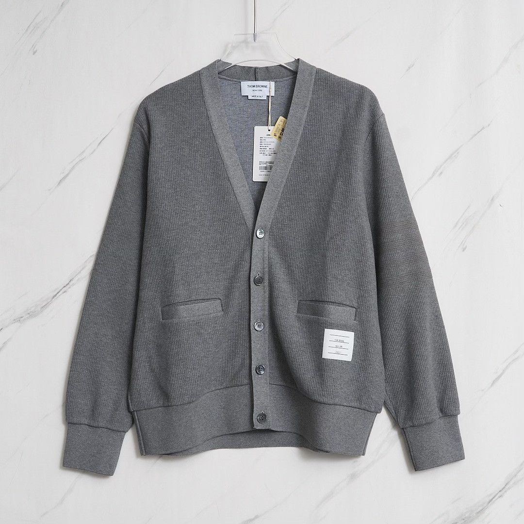 Thom Browne Thom Browne Men's Classic Stripe Knit Cardigan Size US L / EU 52-54 / 3 - 1 Thumbnail