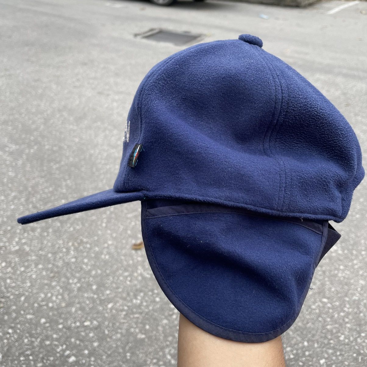 Salomon × Vintage 90s Salomon Spellout Flip Ear hat Size ONE SIZE - 2 Thumbnail