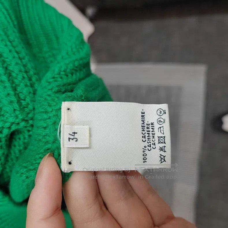 Hermes Hermes Green cashmere sweater Size XXS / US 00 / IT 34 - 6 Thumbnail