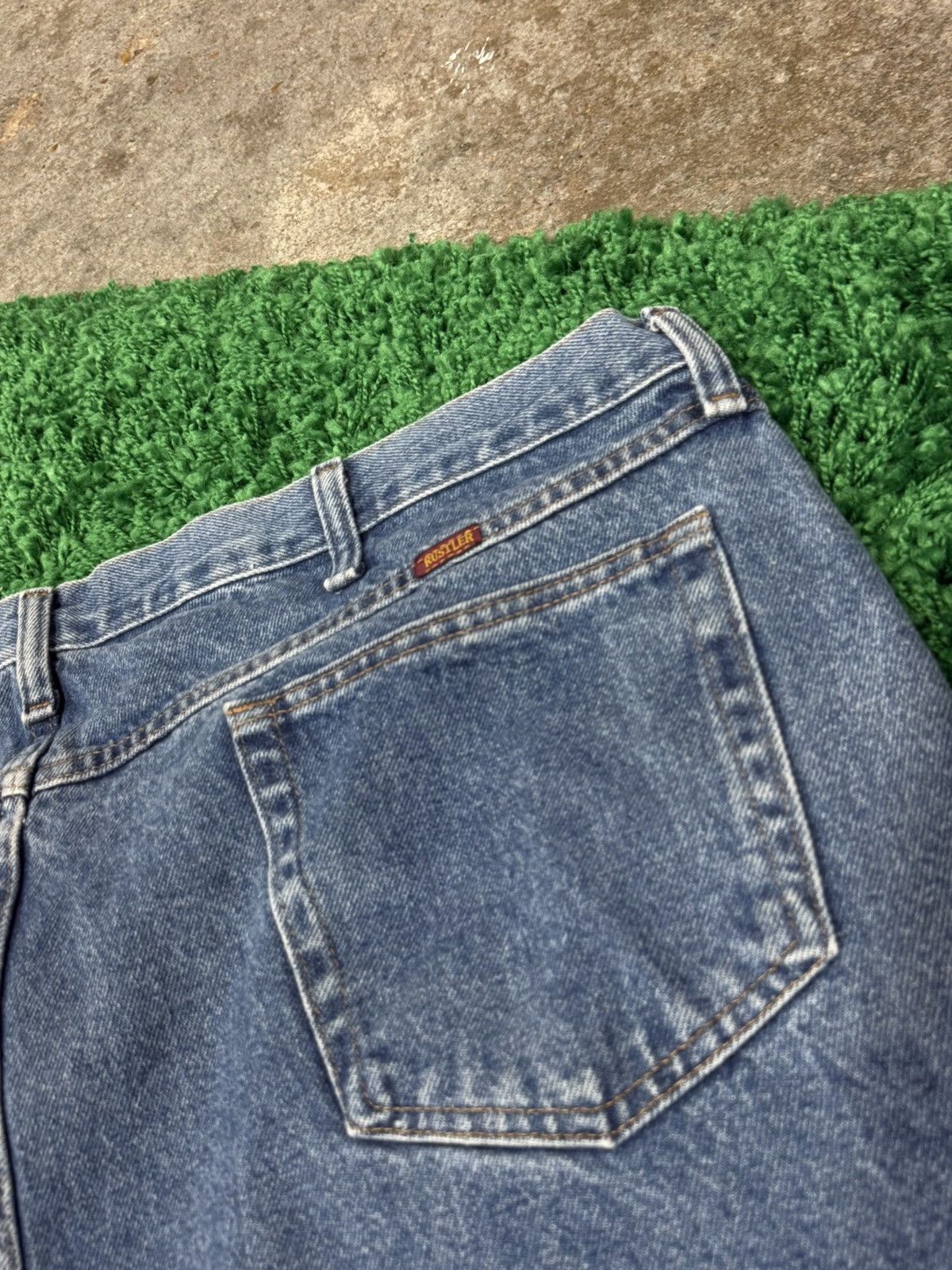 Rustler Vintage Rustler 5 Pocket Heavy Denim Jeans Sz. 48 x 30 Size US 44 / EU 60 - 6 Thumbnail
