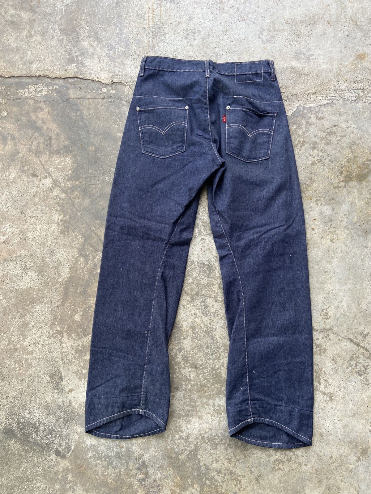 Engineered Garments × Levi's Vintage Levis Engineered 3D Cut Twisted Leg Baggy Denim Pant Size US 32 / EU 48 - 4 Thumbnail