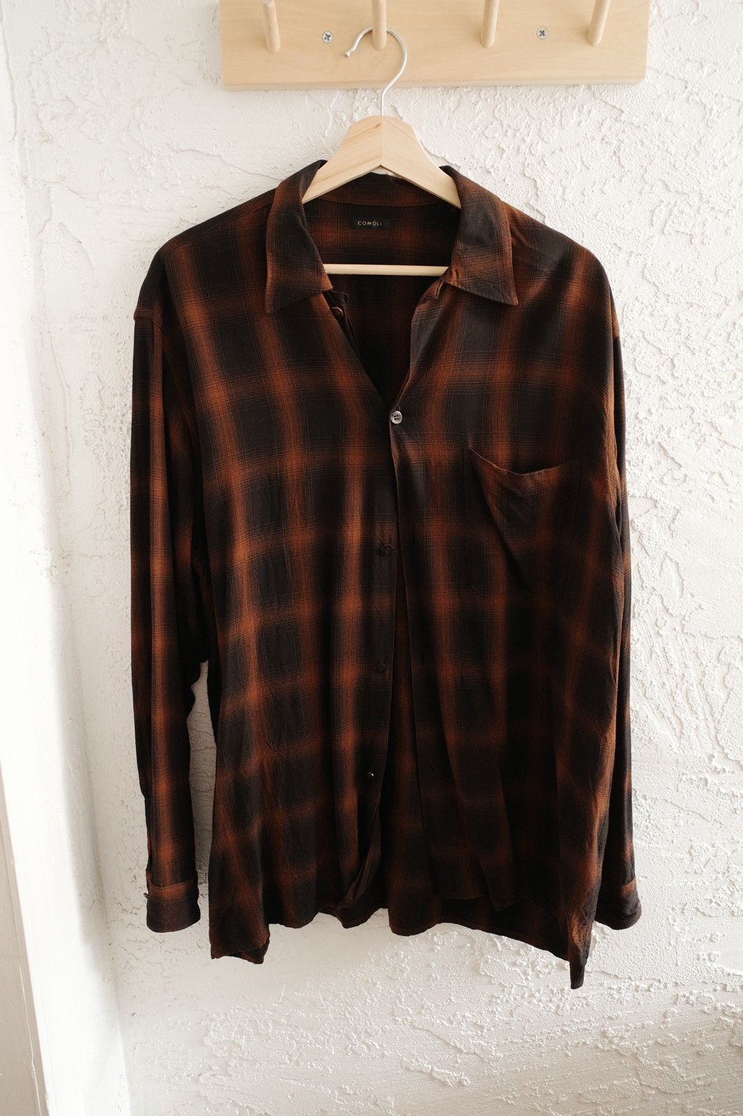 COMOLI -Rayon Open Collar Shirt- | twelve blog