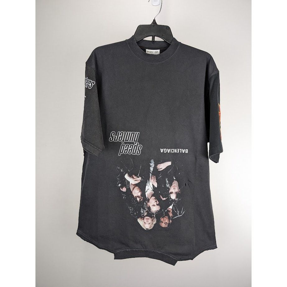 Balenciaga o1rshd1 Speed Hunter Short Sleeve T-Shirt in Black Size US M / EU 48-50 / 2 - 2 Thumbnail