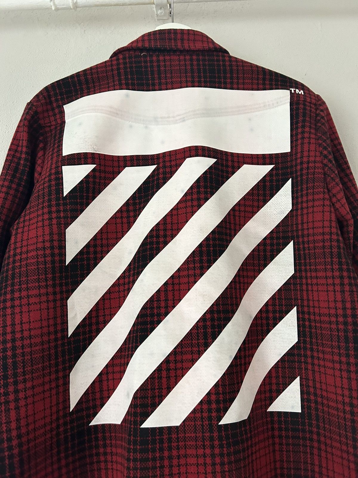 Off-White Check Wool Tartan Shirt Size US M / EU 48-50 / 2 - 14 Thumbnail