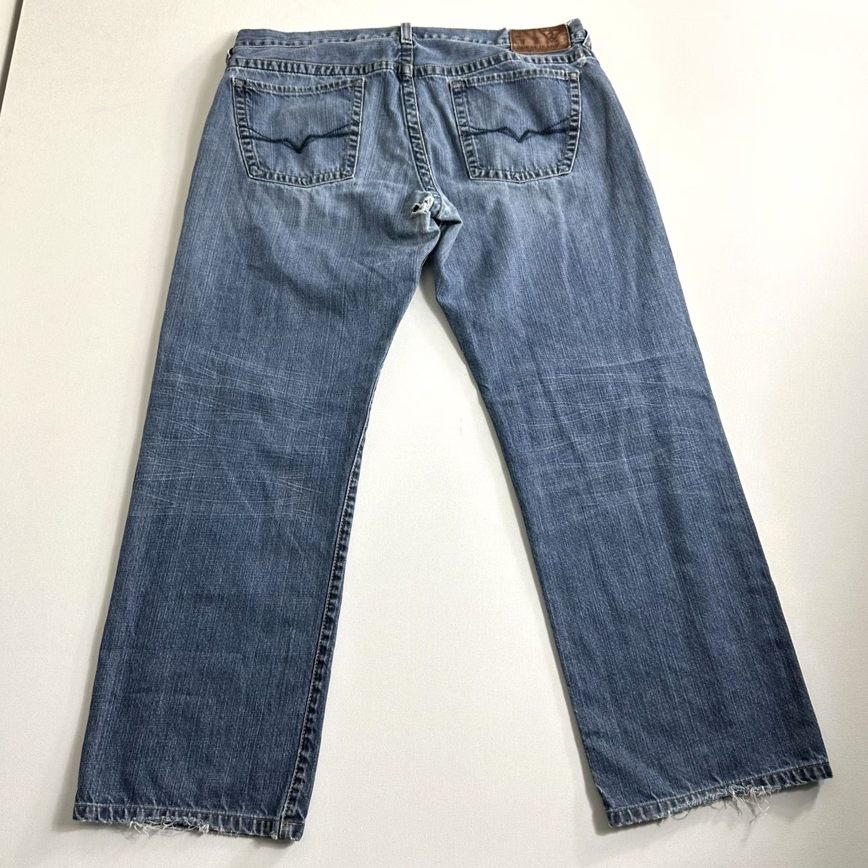 Guess GUESS Los Angeles Jeans 38x32 Rebel Straight Leg Medium Wash Distressed Men Regular Jeans Size US 38 / EU 54 - 2 Thumbnail