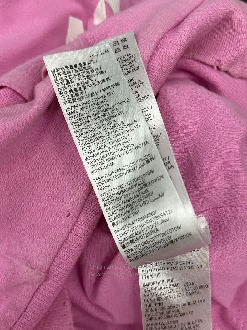 Balenciaga Balenciaga Pink letter logo sweater coat long sleeve top Size US S / EU 44-46 / 1 - 6 Thumbnail