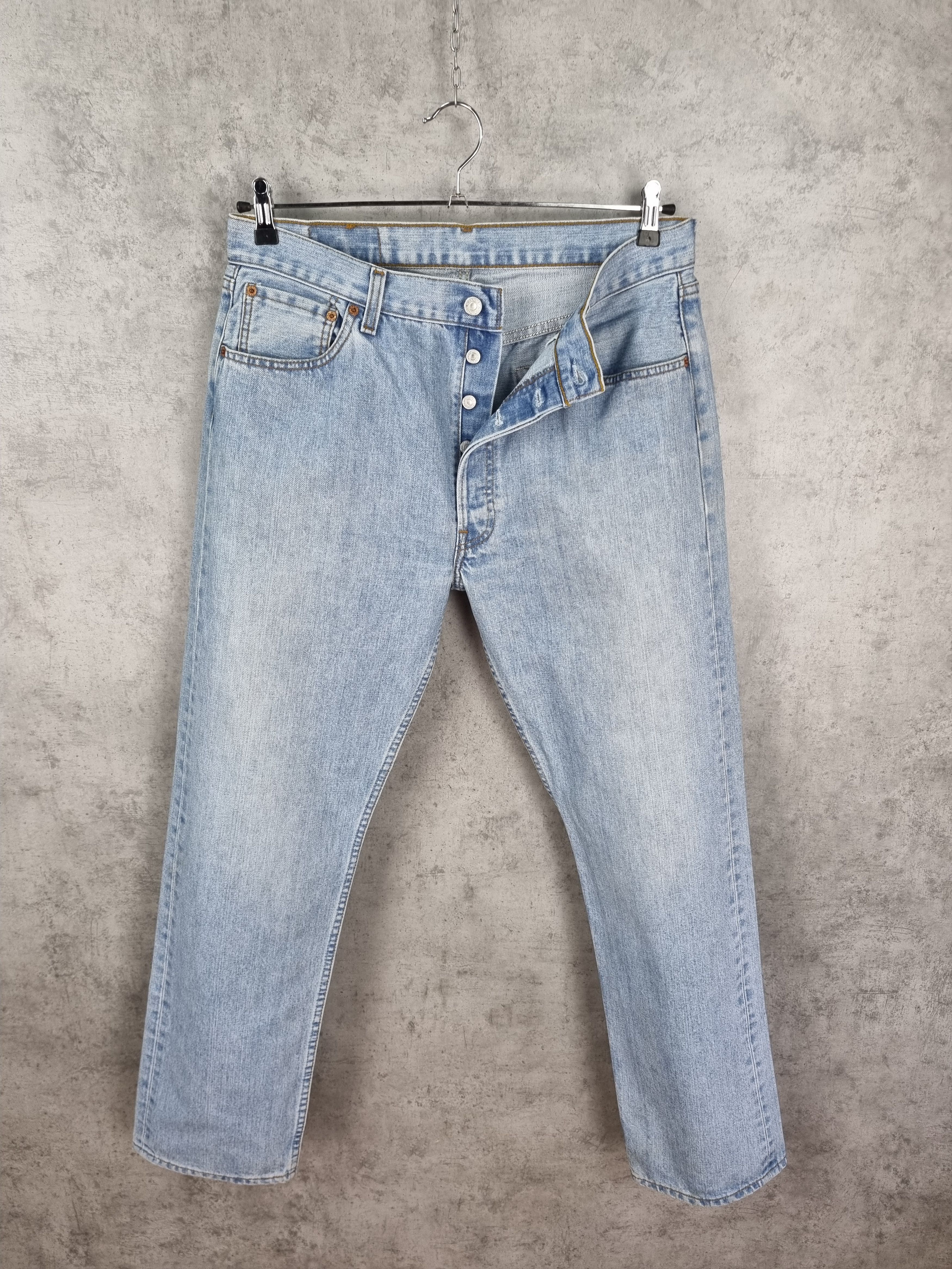 Levi's × Levi's Vintage Clothing × Vintage Levis 501 Magic Blue Vintage Denim Jeans Size US 36 / EU 52 - 1 Thumbnail