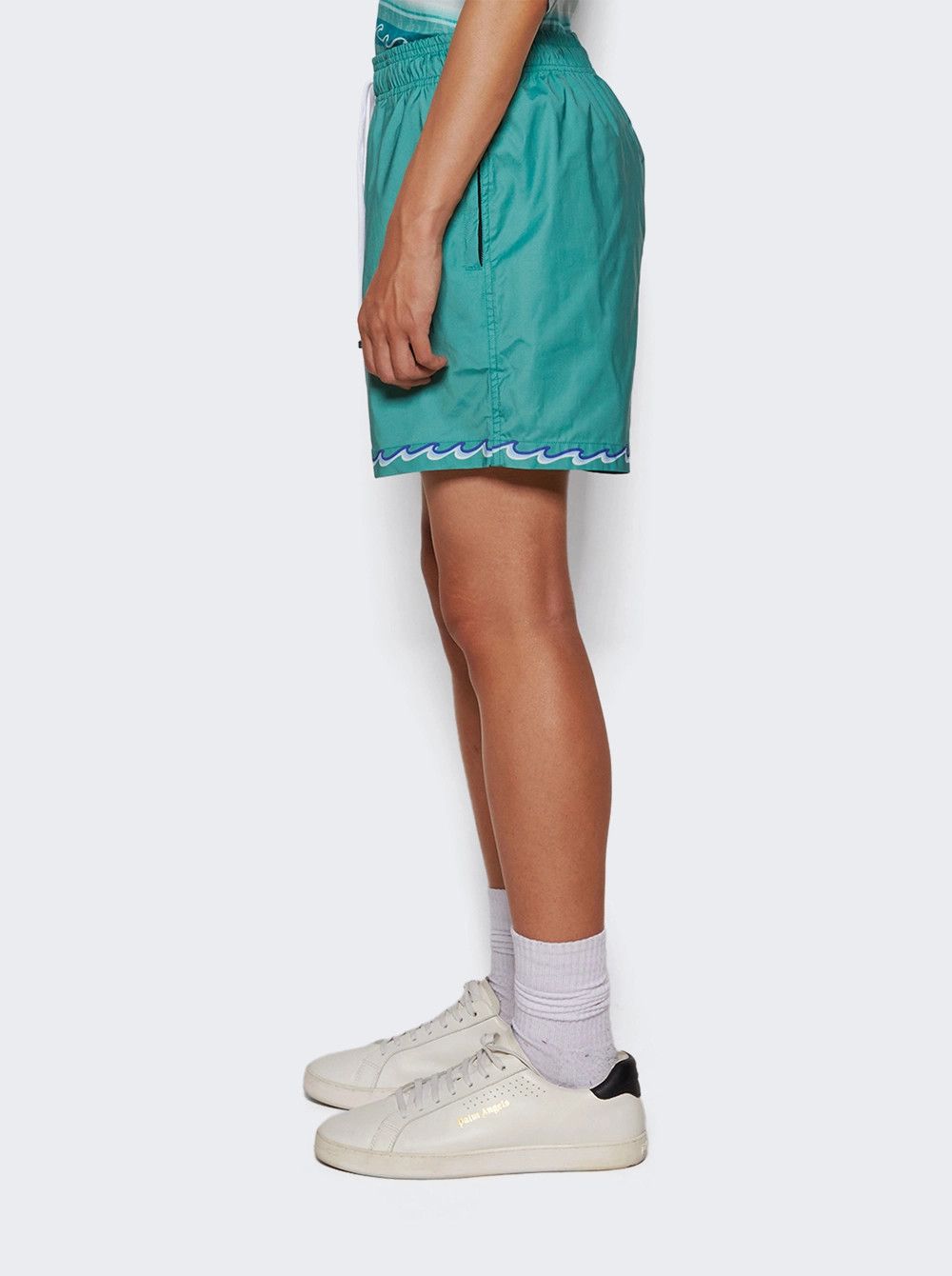 Amiri o1mle0326 Amiri Wave Swim Trunk Short in Sea Blue Size US 36 / EU 52 - 4 Thumbnail