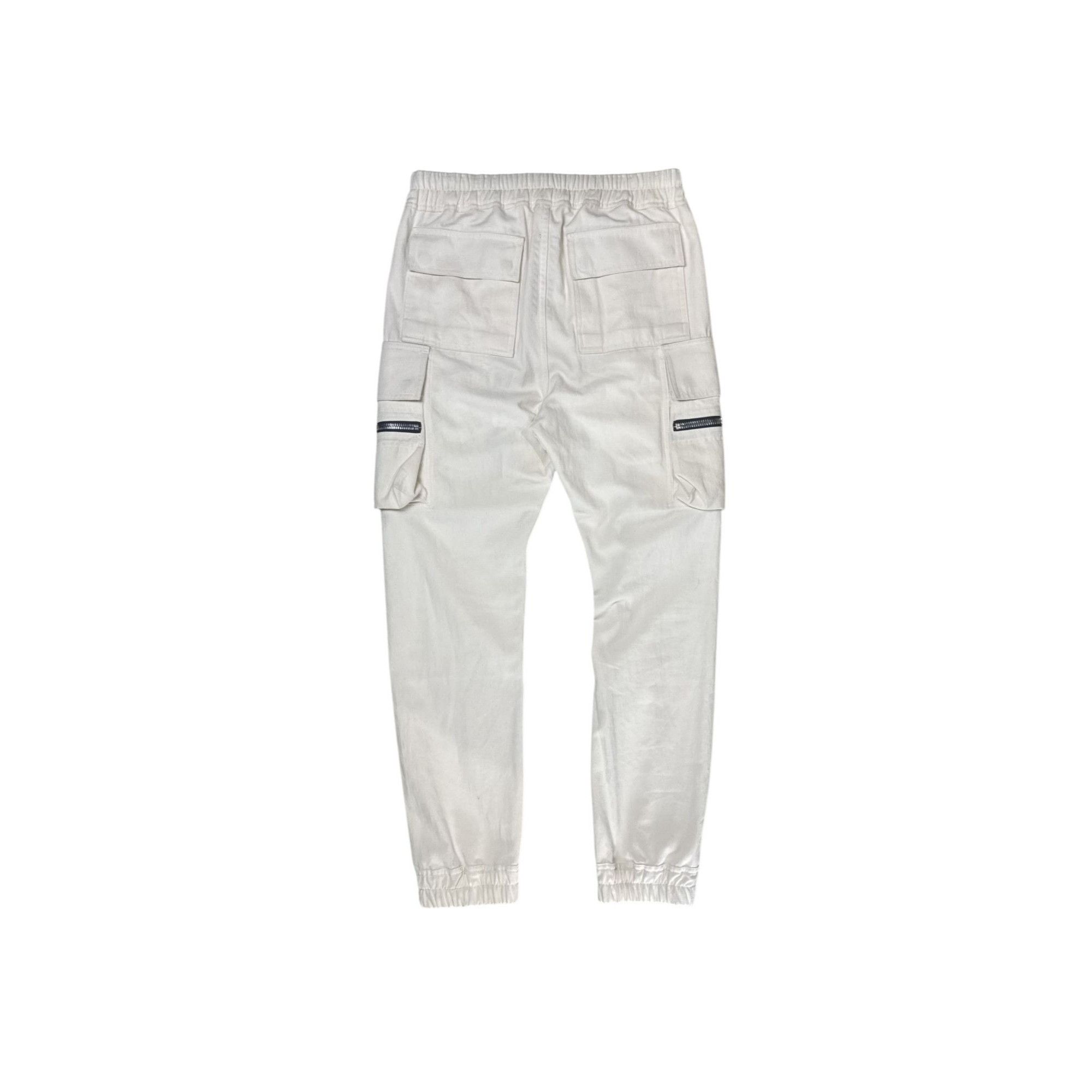 Rick Owens ♚ Rick Owens Sample 'Fog' SS22 Natural Cotton Cargo Joggers Size US 32 / EU 48 - 2 Thumbnail