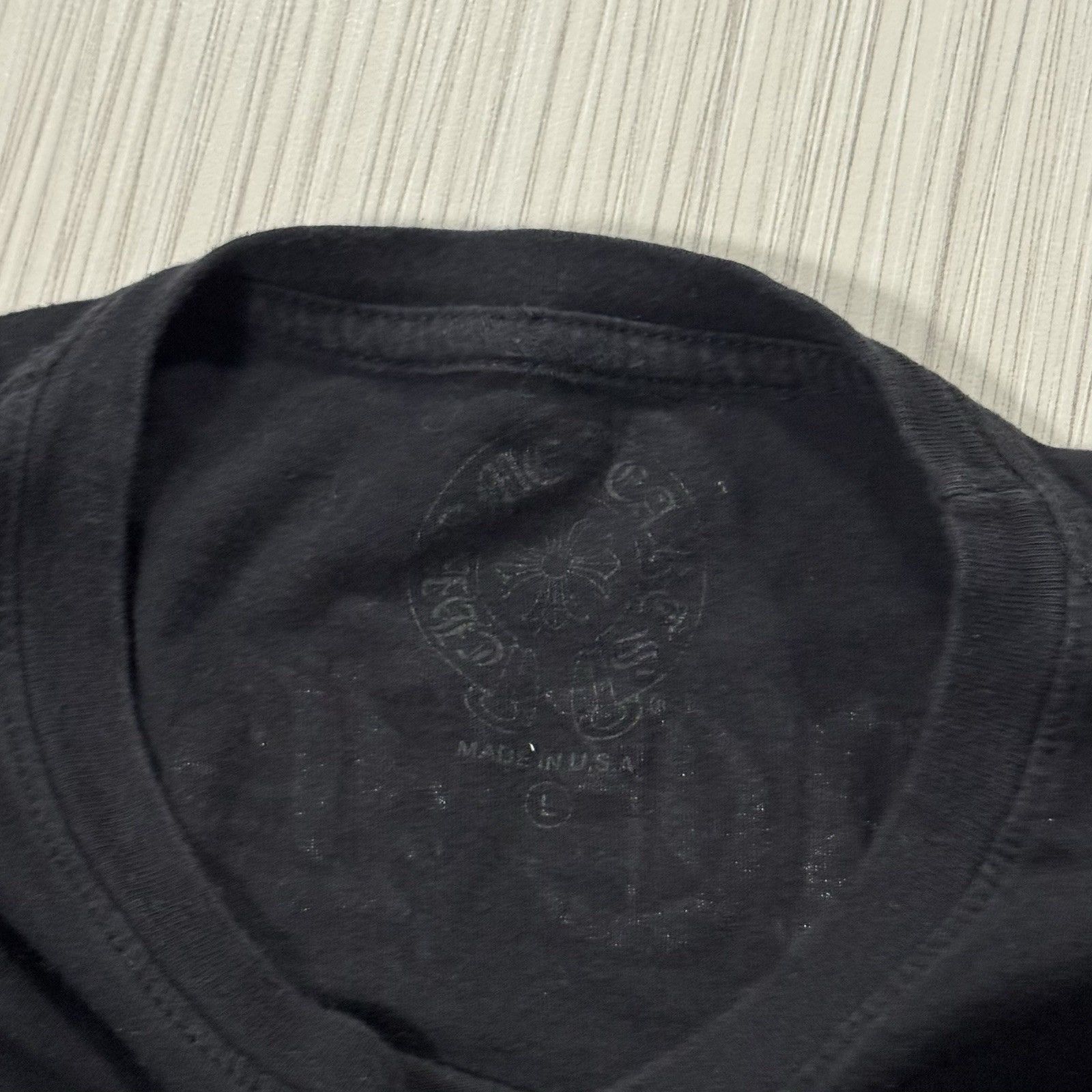 Chrome Hearts Mens Chrome Hearts Black Scroll Pocket T Shirt Size Large Size US L / EU 52-54 / 3 - 3 Thumbnail