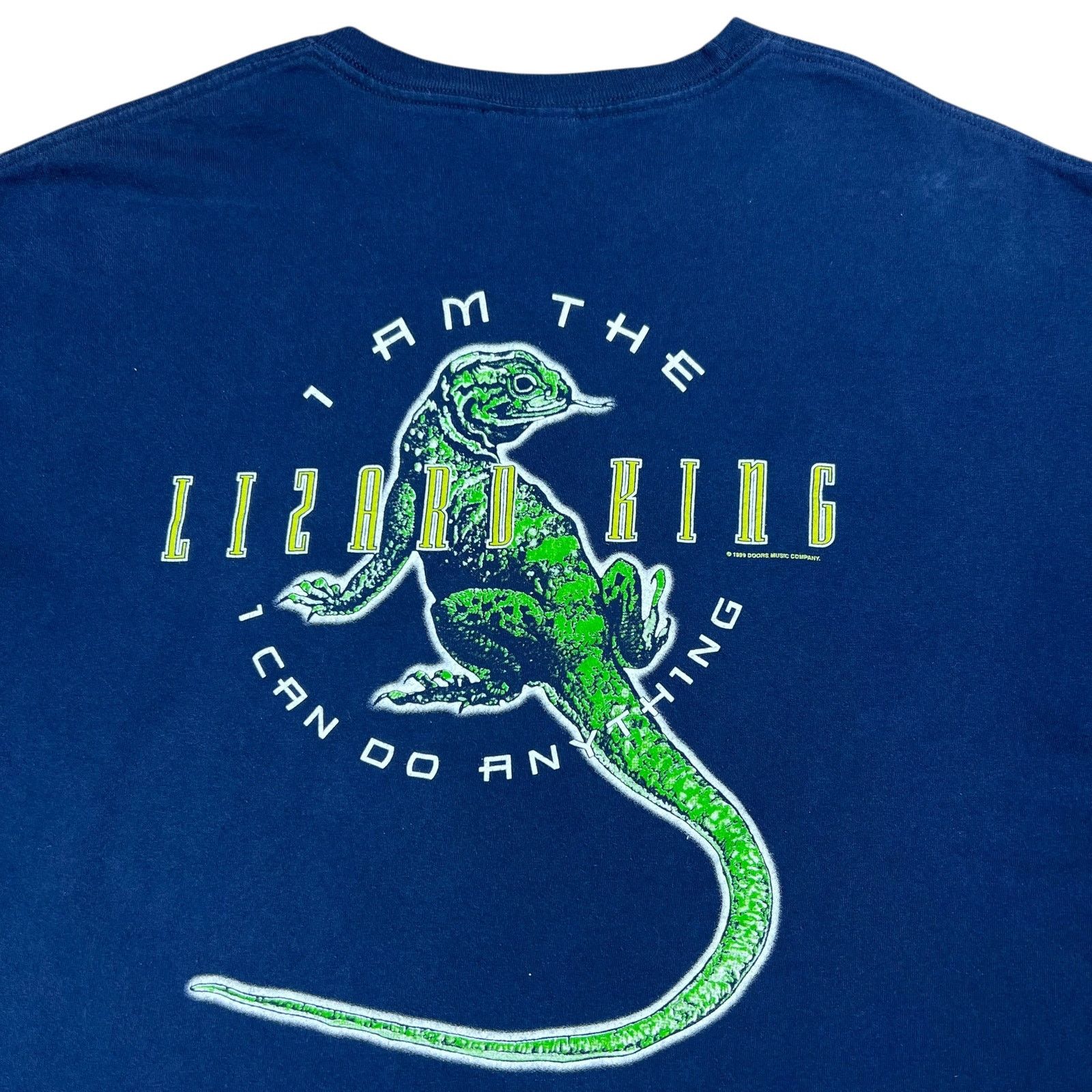 Band Tees × Vintage 1999 The Doors Jim Morrison I Am The Lizard King band tee Size US L / EU 52-54 / 3 - 8 Thumbnail