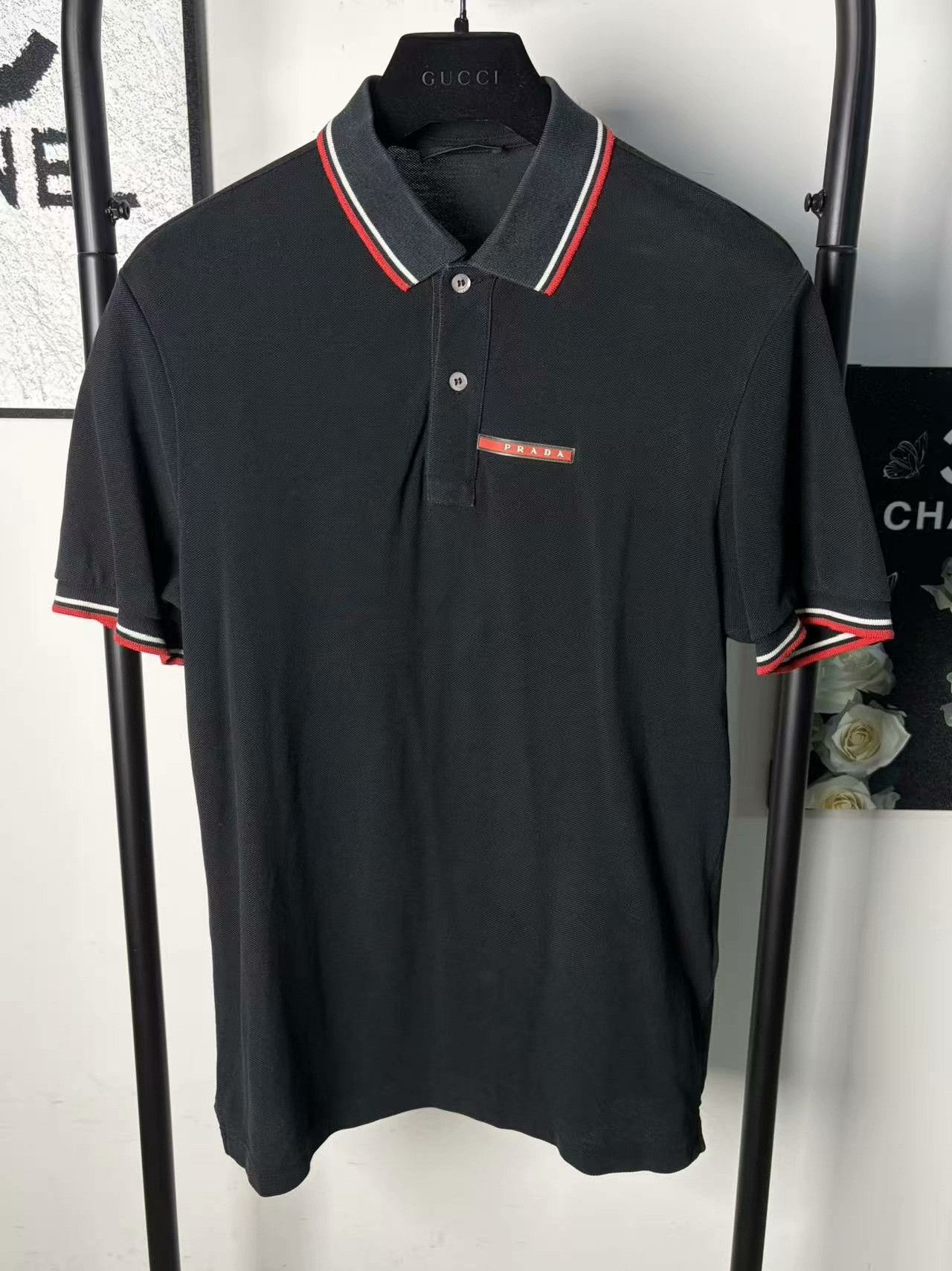 Prada Prada White Polo m Men Size US M / EU 48-50 / 2 - 1 Thumbnail