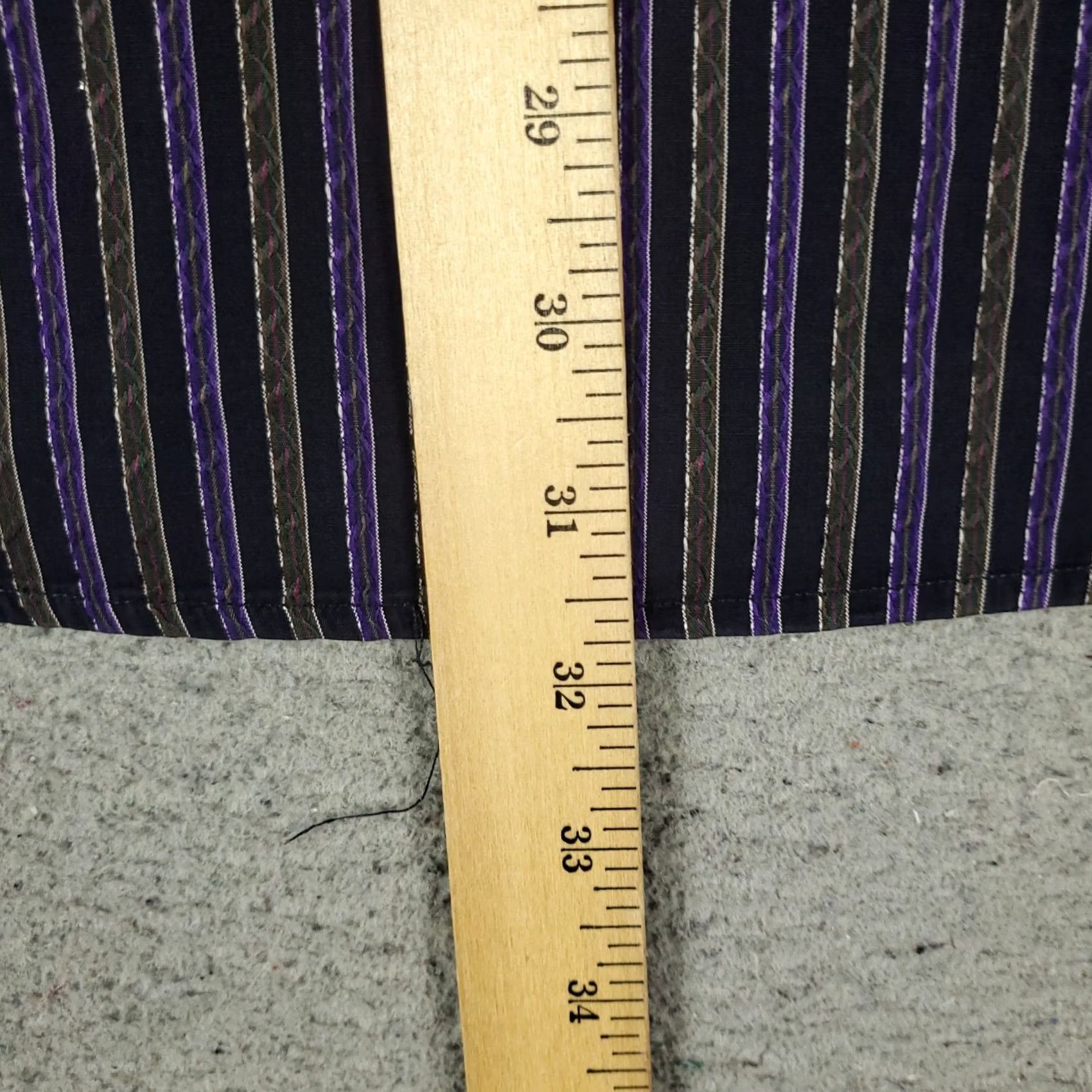 Etro ETRO Shirt Mens Size 42 Purple Striped Button Up Long Sleeve Made In Italy Size US XL / EU 56 / 4 - 5 Thumbnail