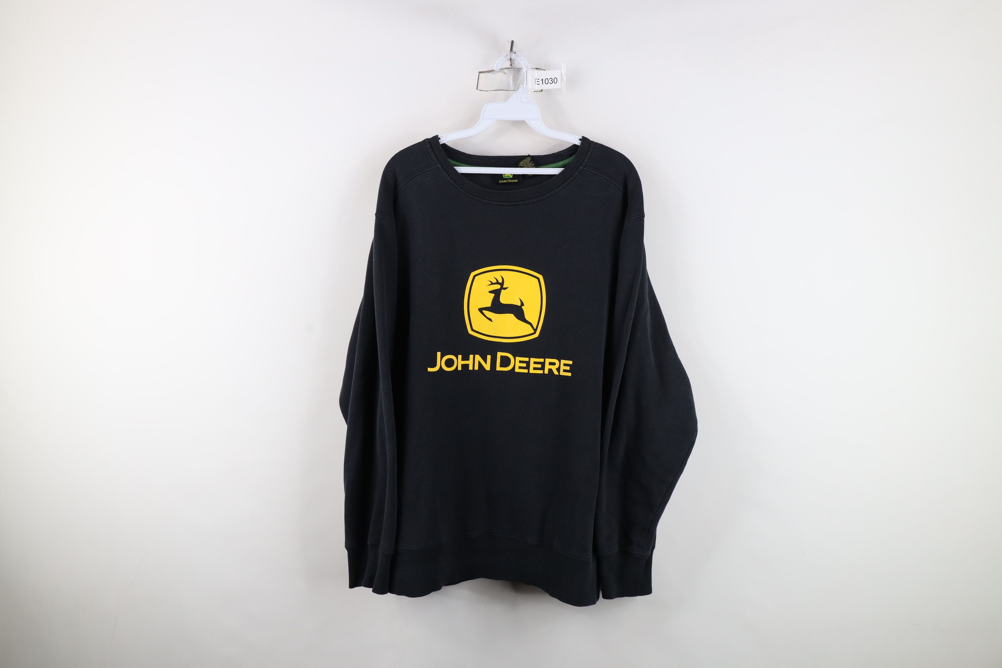 John Deere Vintage Y2K John Deere Spell Out Big Logo Sweatshirt Black Size US L / EU 52-54 / 3 - 1 Thumbnail