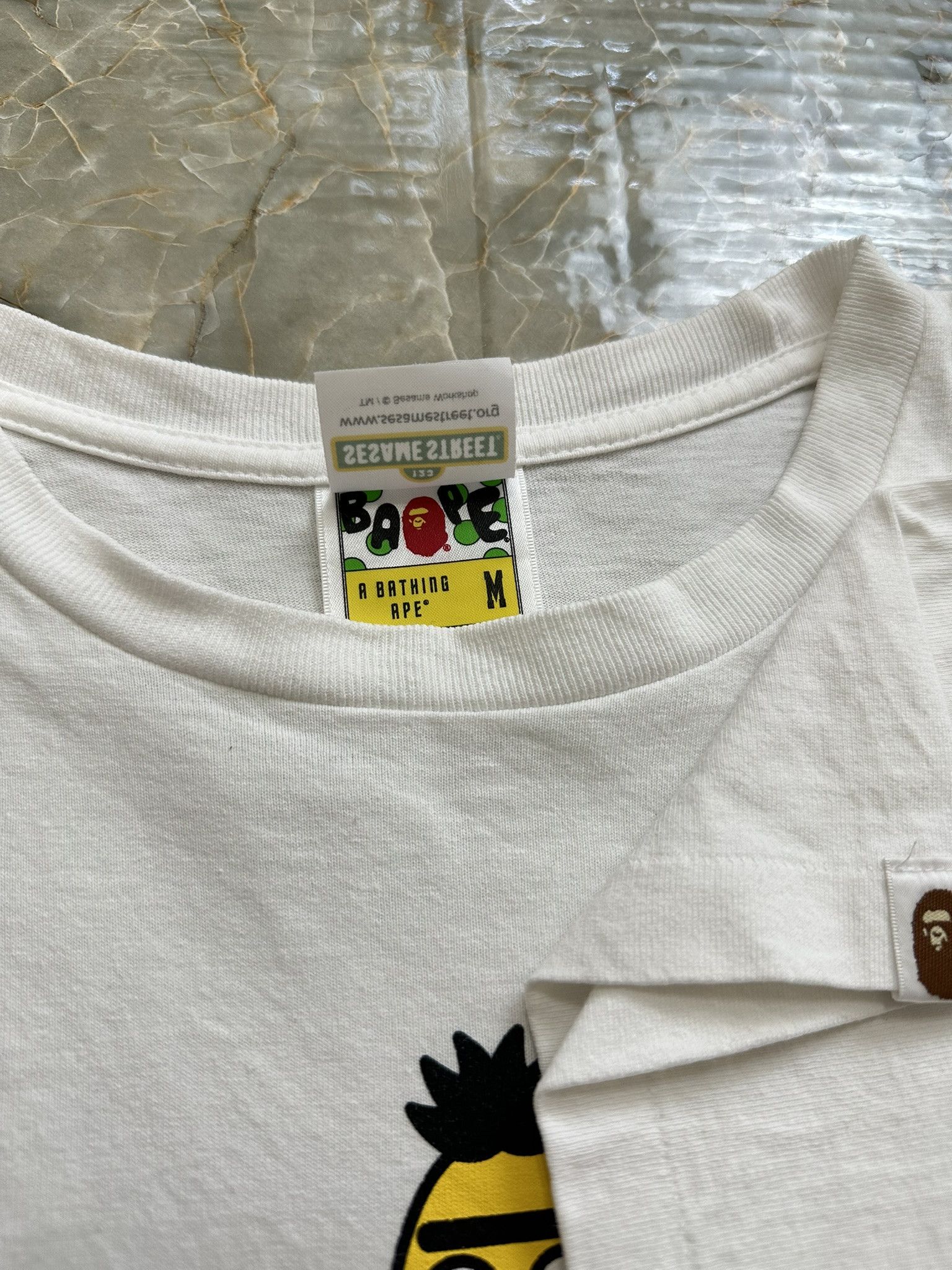 Bape OG 2015 Sesame Street Monogram Tee Size US M / EU 48-50 / 2 - 4 Thumbnail