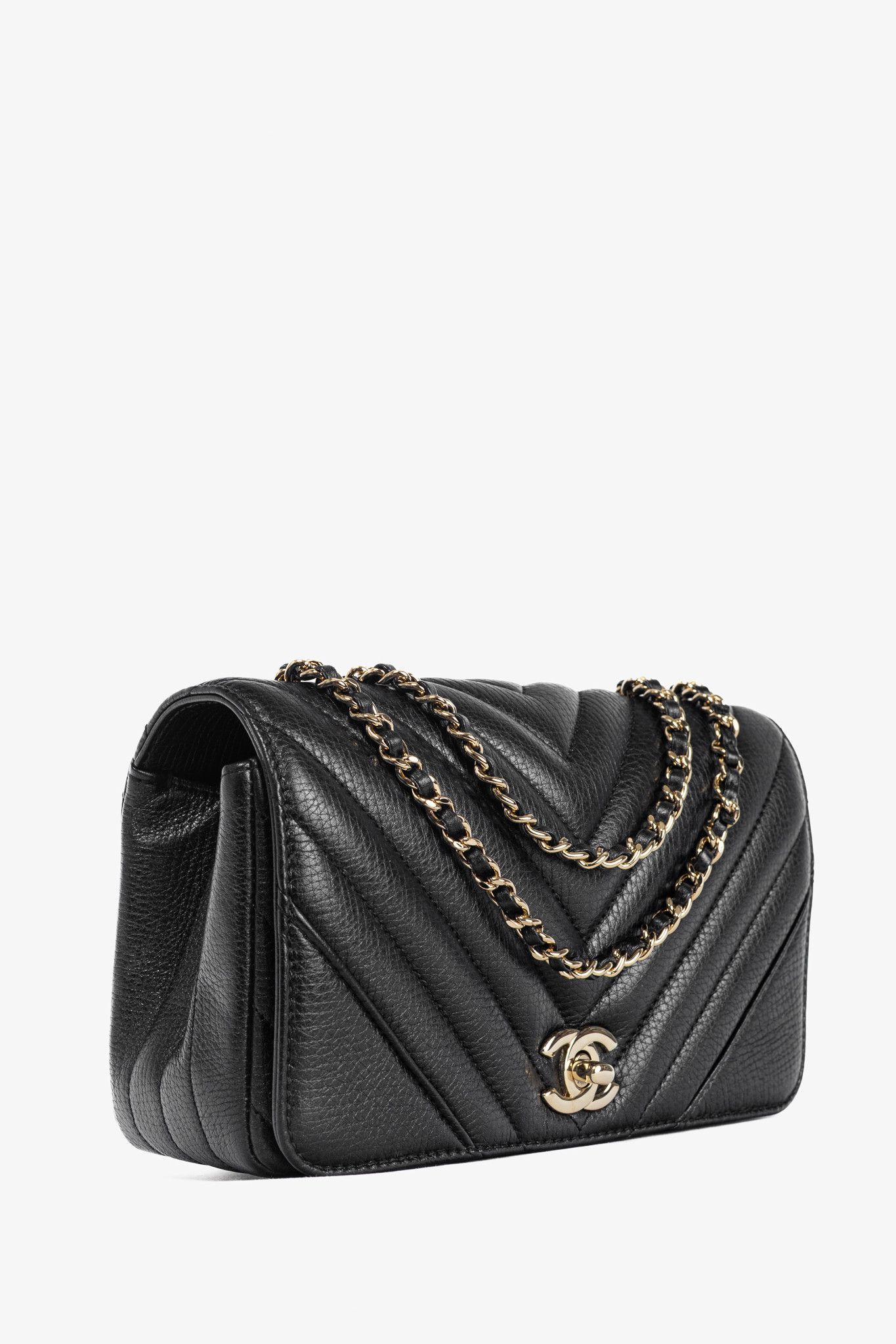 Chanel Chanel 17B Small Chevron Statement Mini Rectangle Flap Bag Size ONE SIZE - 2 Thumbnail