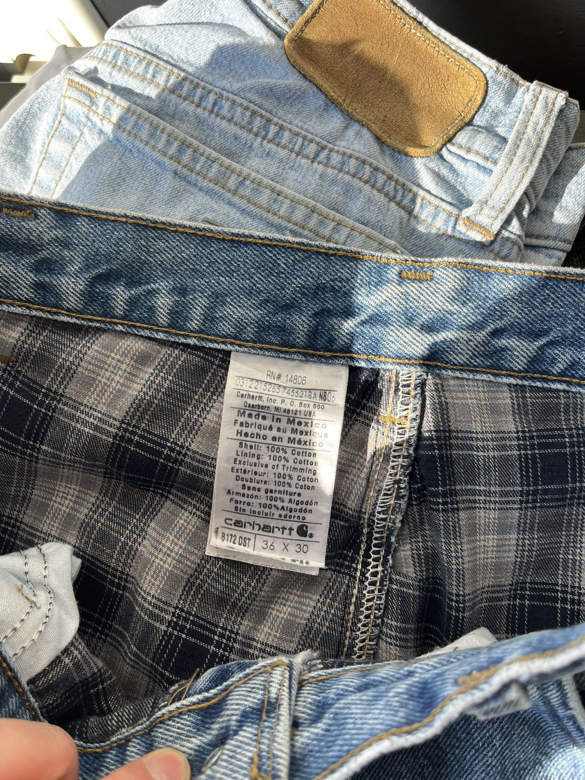 Carhartt × Vintage Carhartt denim vintage 90s Size US 36 / EU 52 - 17 Thumbnail