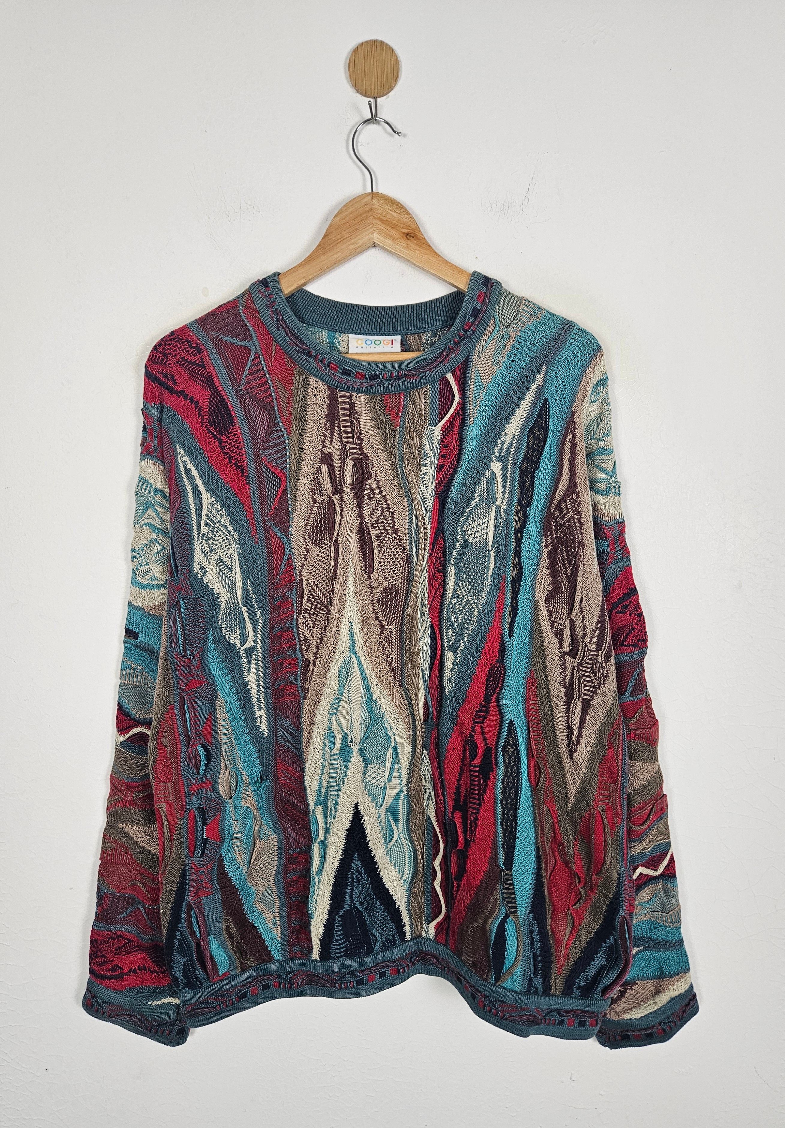 Coogi Vintage Coogi Rainbow Cable Australia Knit biggie Sweater Size US M / EU 48-50 / 2 - 1 Thumbnail