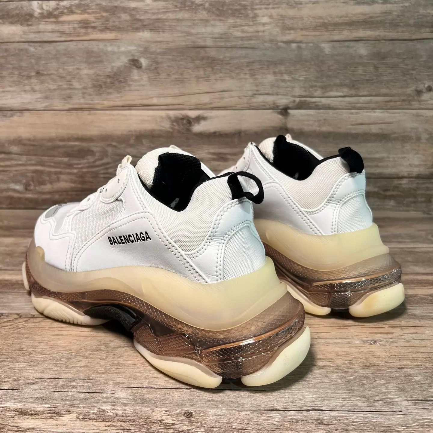 Balenciaga Balenciaga Triple S ClearSole B/W/G EU41 97New Size US 8 / EU 41 - 4 Thumbnail