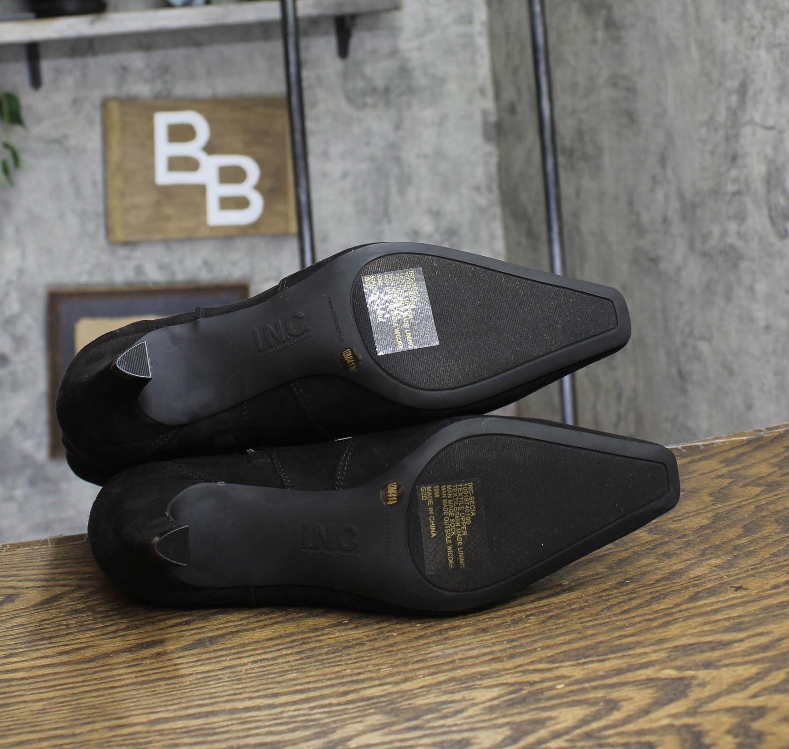 Other Inc International Concepts Booties Black Microsuede 10m Size US 10 / IT 40 - 5 Thumbnail