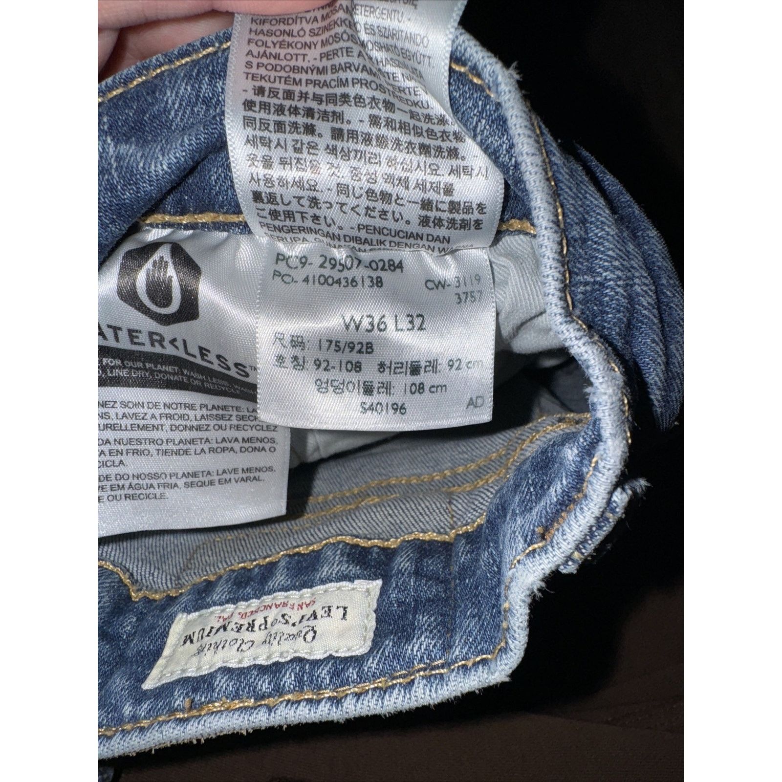 Levi's Levi’s Lot 502 Blue Jeans 36x32 Measured Size US 32 / EU 48 - 7 Thumbnail