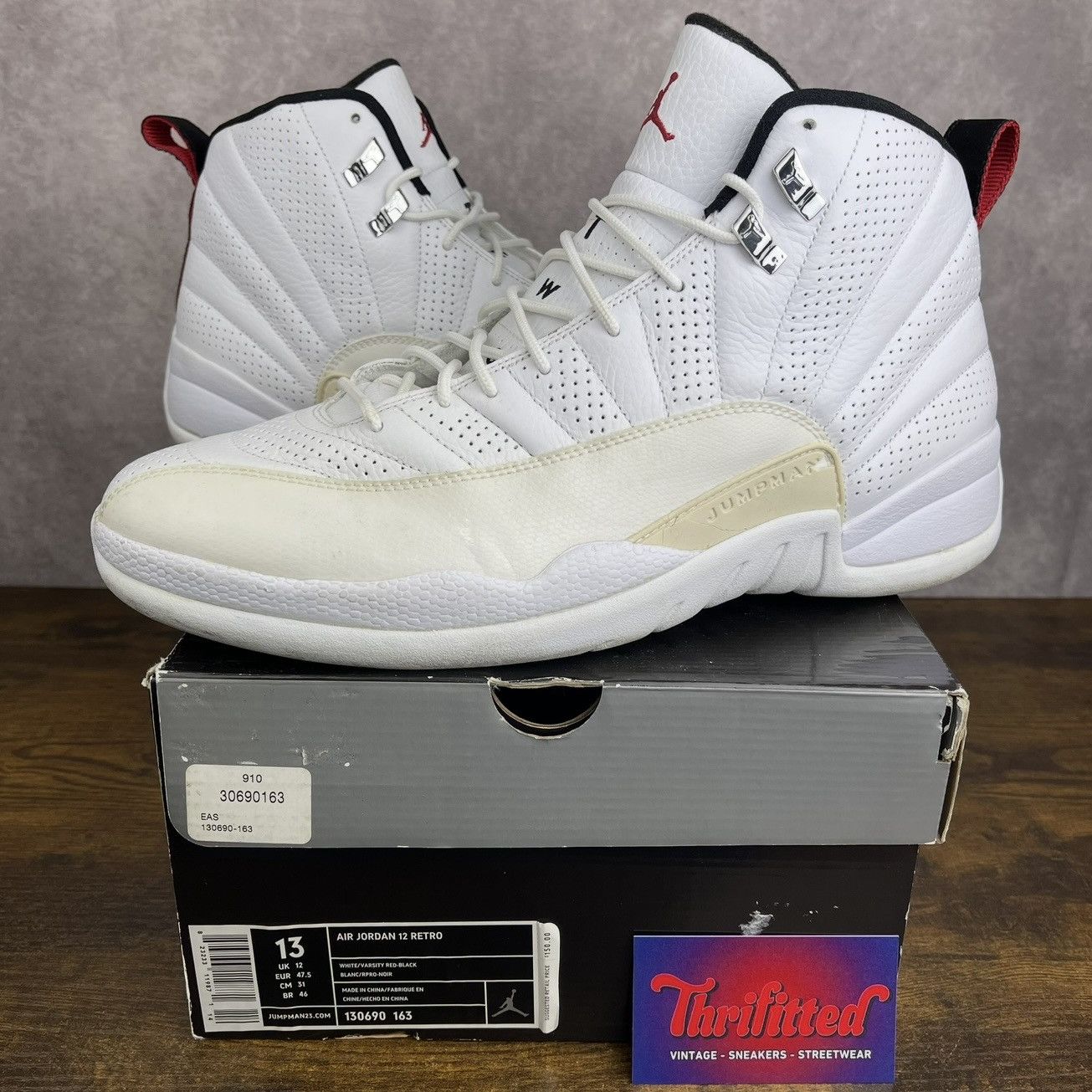 Jordan Brand Air Jordan 12 Retro Rising Sun 2009 Size 13 130690-163 White Size US 13 / EU 46 - 1 Thumbnail