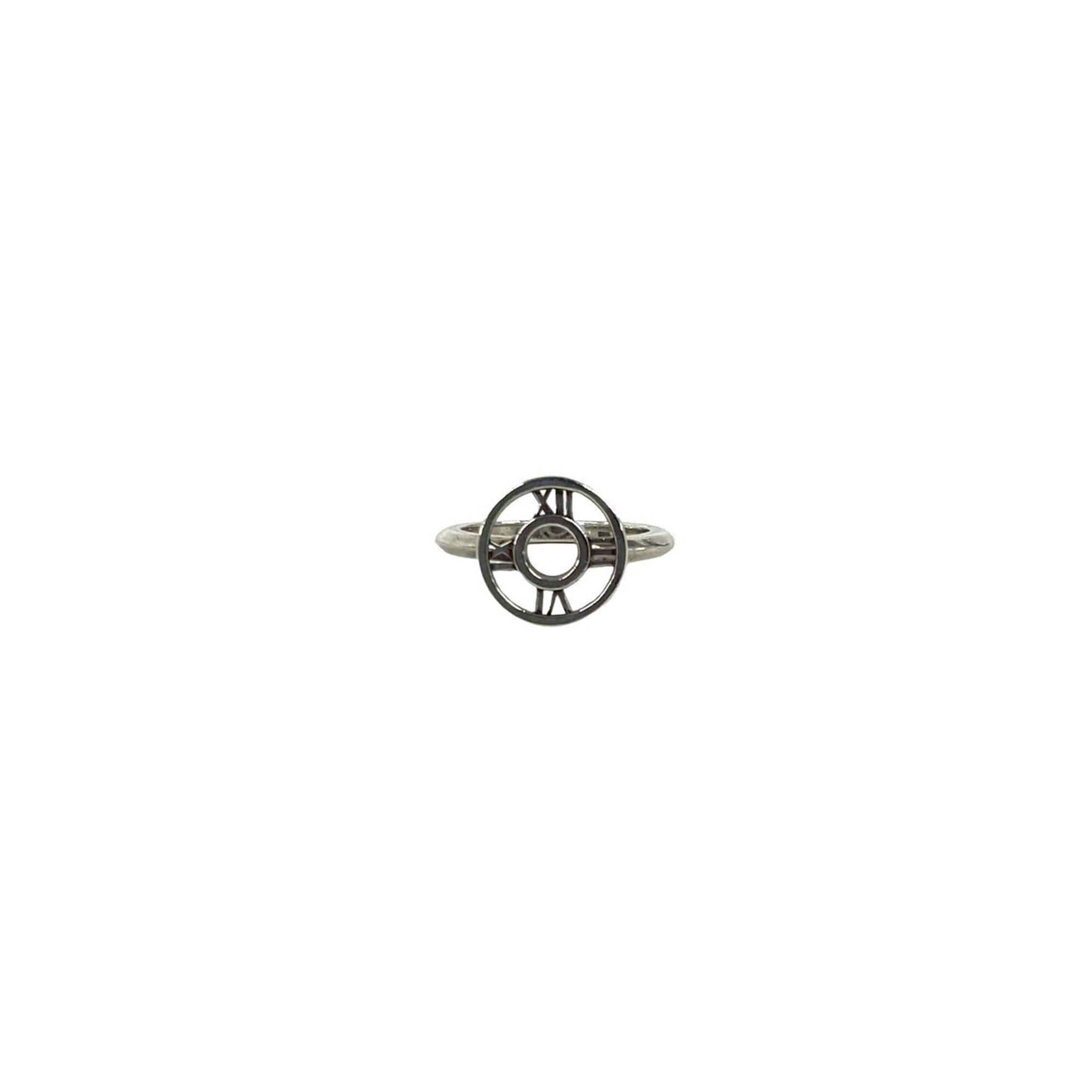Tiffany & Co. TIFFANY&Co. Tiffany Vintage Atlas Medallion Ring, Sterling Silver 925, Silver, Item Number 27375 Size ONE SIZE - 1 Thumbnail