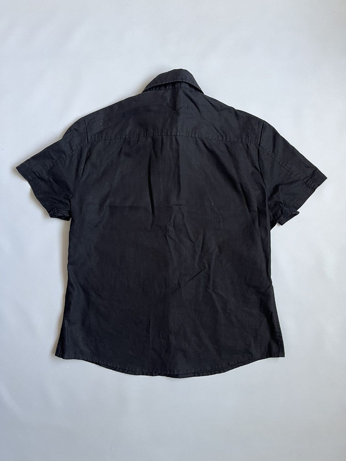 Versace Jeans Couture Versace Jeans Couture Women Black Linen Button Up Shirt Size L / US 10 / IT 46 - 16 Thumbnail