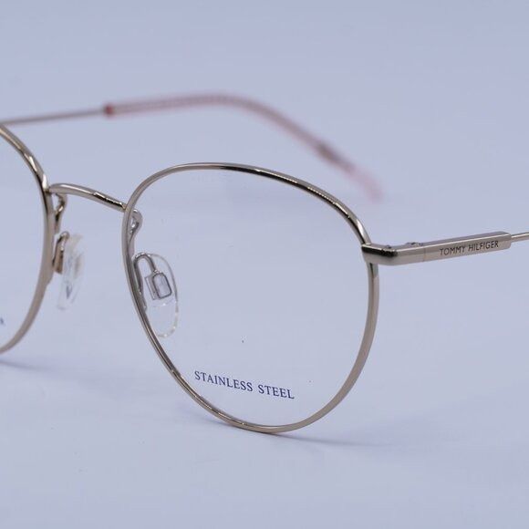 Tommy Hilfiger Tommy Hilfiger TH 1727 0DDB 00 Eyeglasses Gold 52mm Frame Size ONE SIZE - 4 Thumbnail