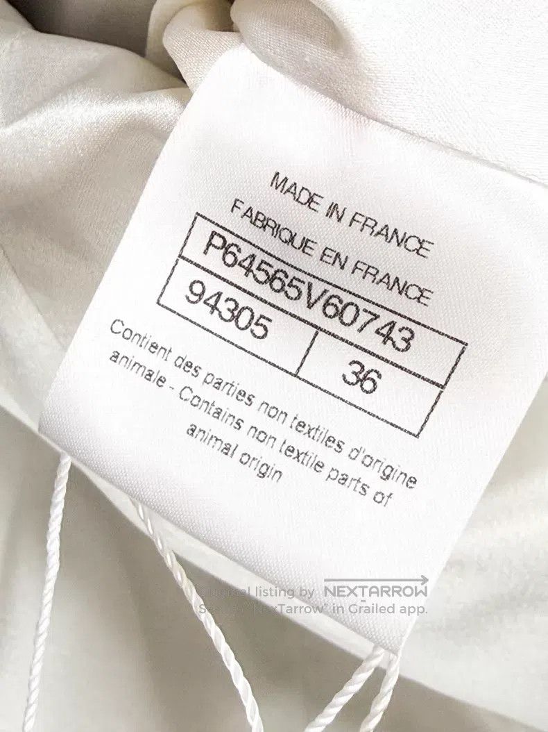 Chanel Chanel Long-sleeved coat with white tassels Size XS / US 0-2 / IT 36-38 - 6 Thumbnail