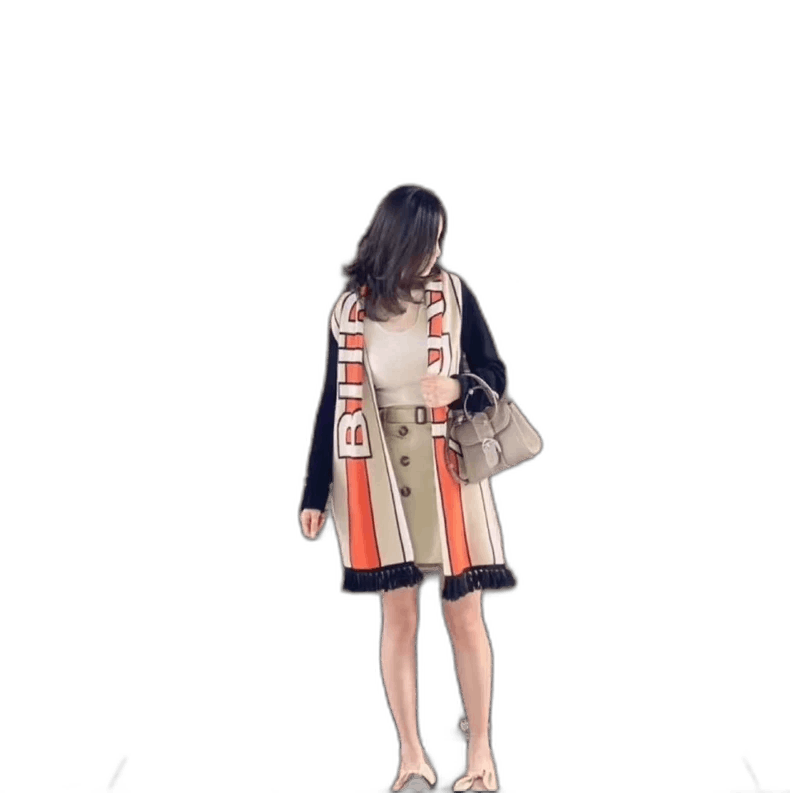Burberry Burberry Stripe Logo Scarf Size ONE SIZE - 1 Thumbnail