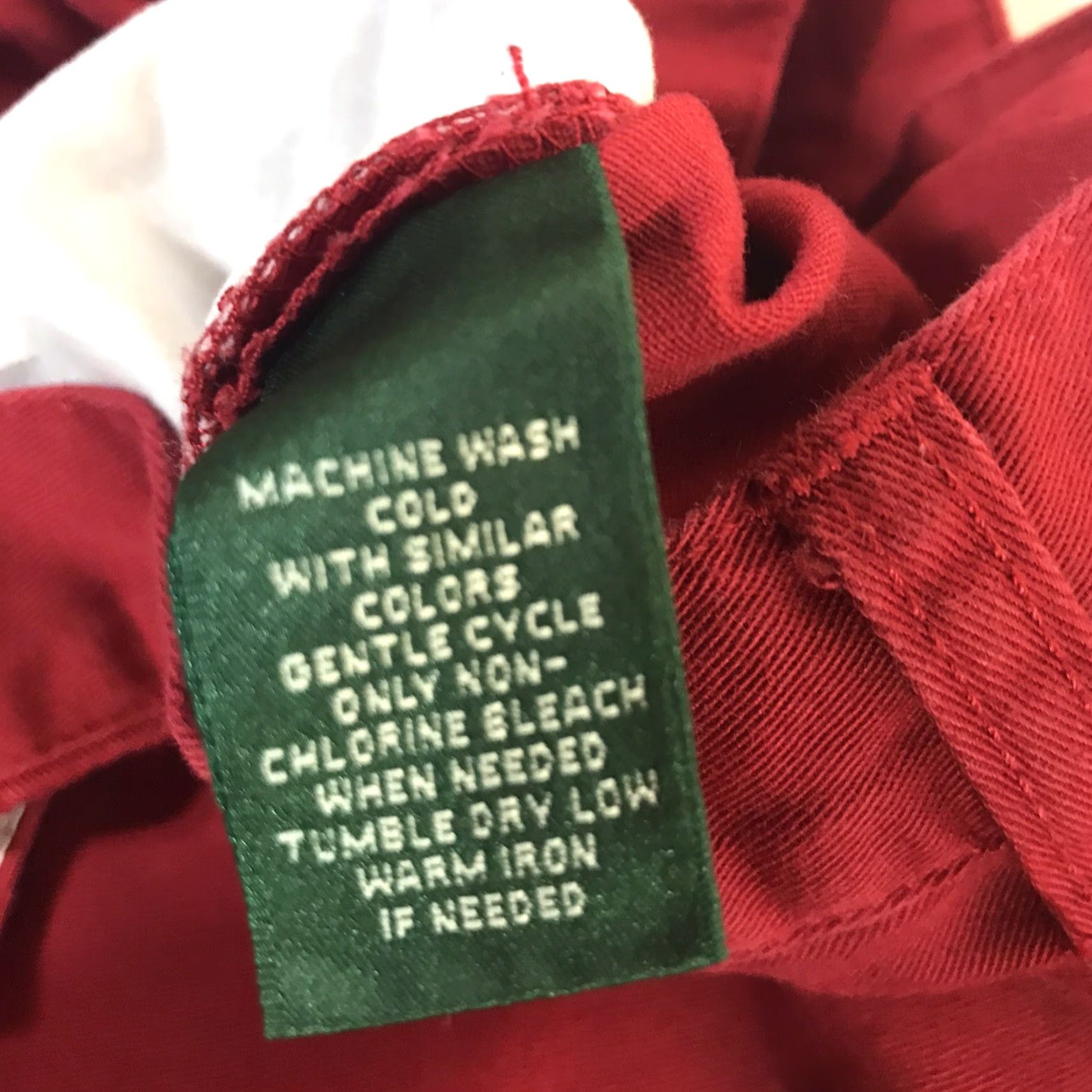 Ralph Lauren VINTAGE Ralph Lauren Lauren Jeans Co Cropped Jeans Womens Plus Size 18W Red 90s Logo Casual Size 40" / US 18 - 7 Thumbnail