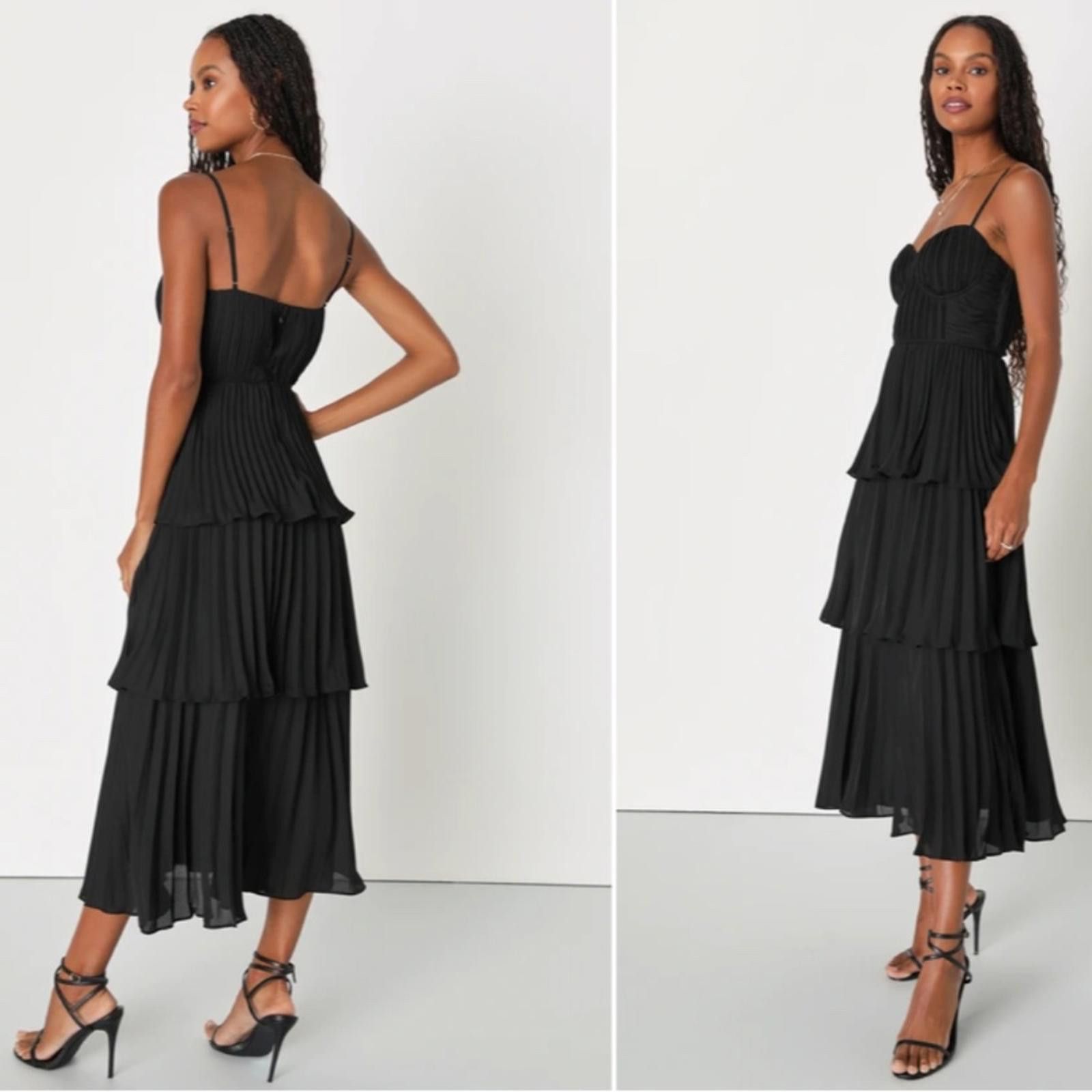 Lulus LULUS Prom Wedding Flowy Sexy Chic Boho Bustier Midi Size L / US 10 / IT 46 - 3 Thumbnail
