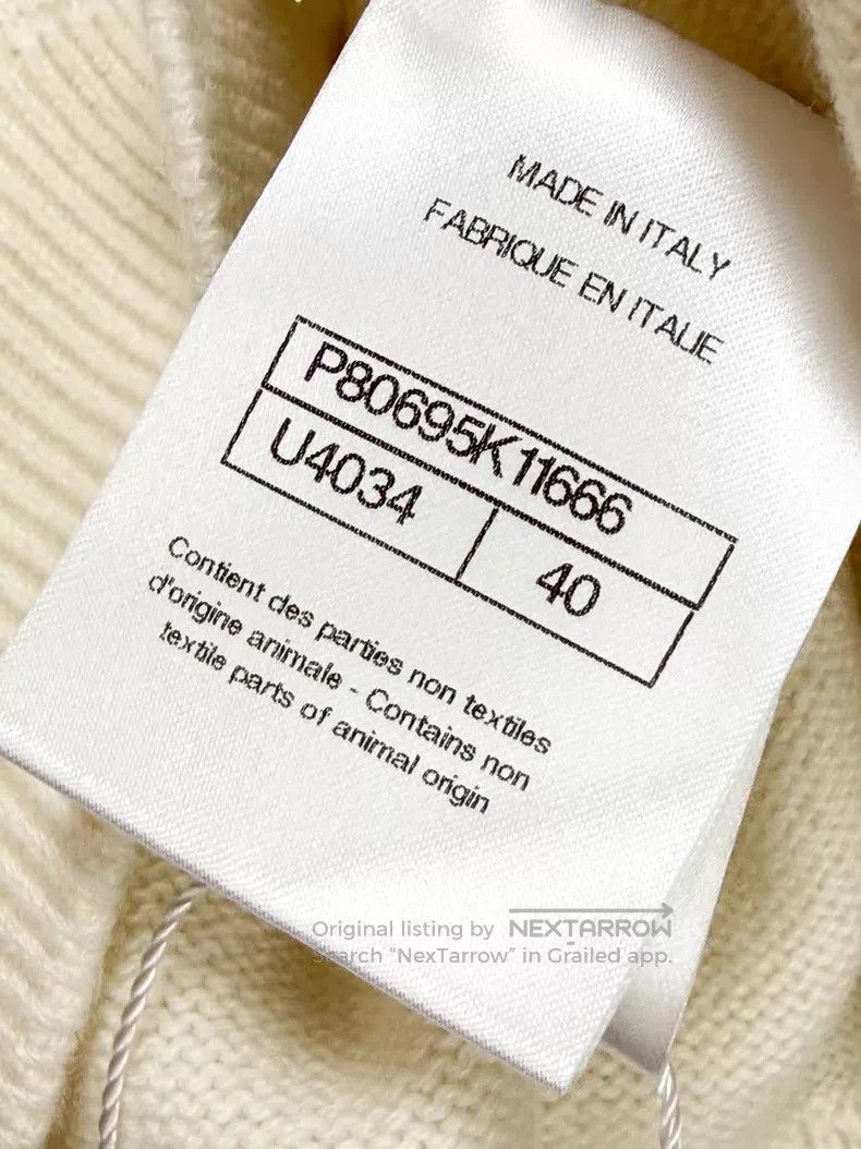 Chanel Chanel Knitted cardigan with black edge bow button three-q Size S / US 4 / IT 40 - 7 Thumbnail