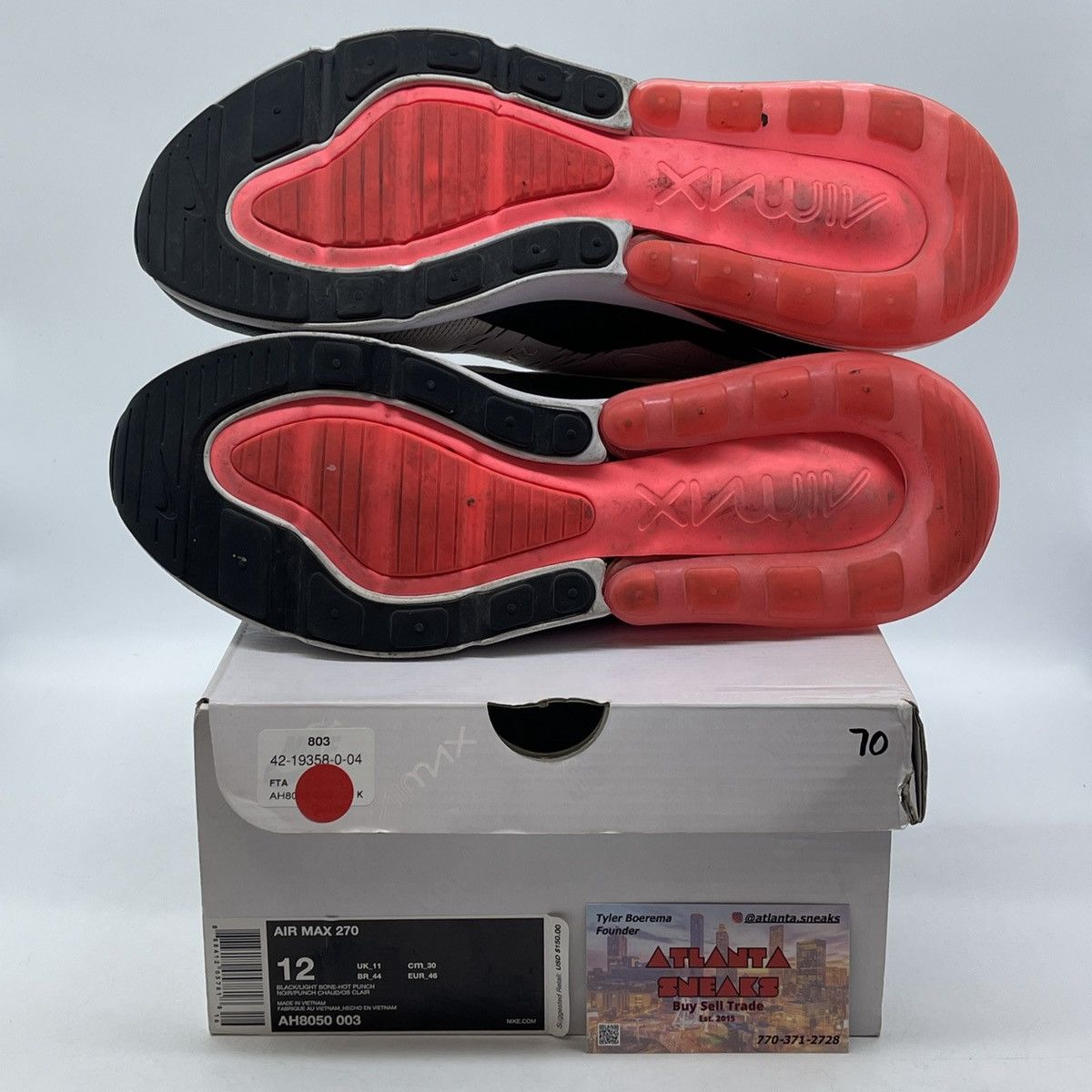 Nike Air max 270 light bone Size US 12 / EU 45 - 7 Thumbnail