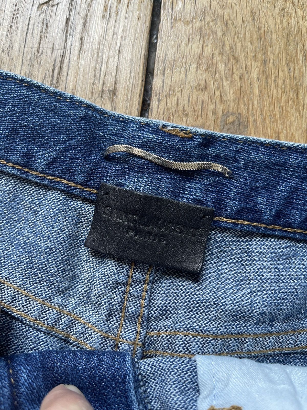 Saint Laurent Paris × Yves Saint Laurent Rare Saint Laurent Denim Jeans Size US 38 / EU 54 - 2 Thumbnail