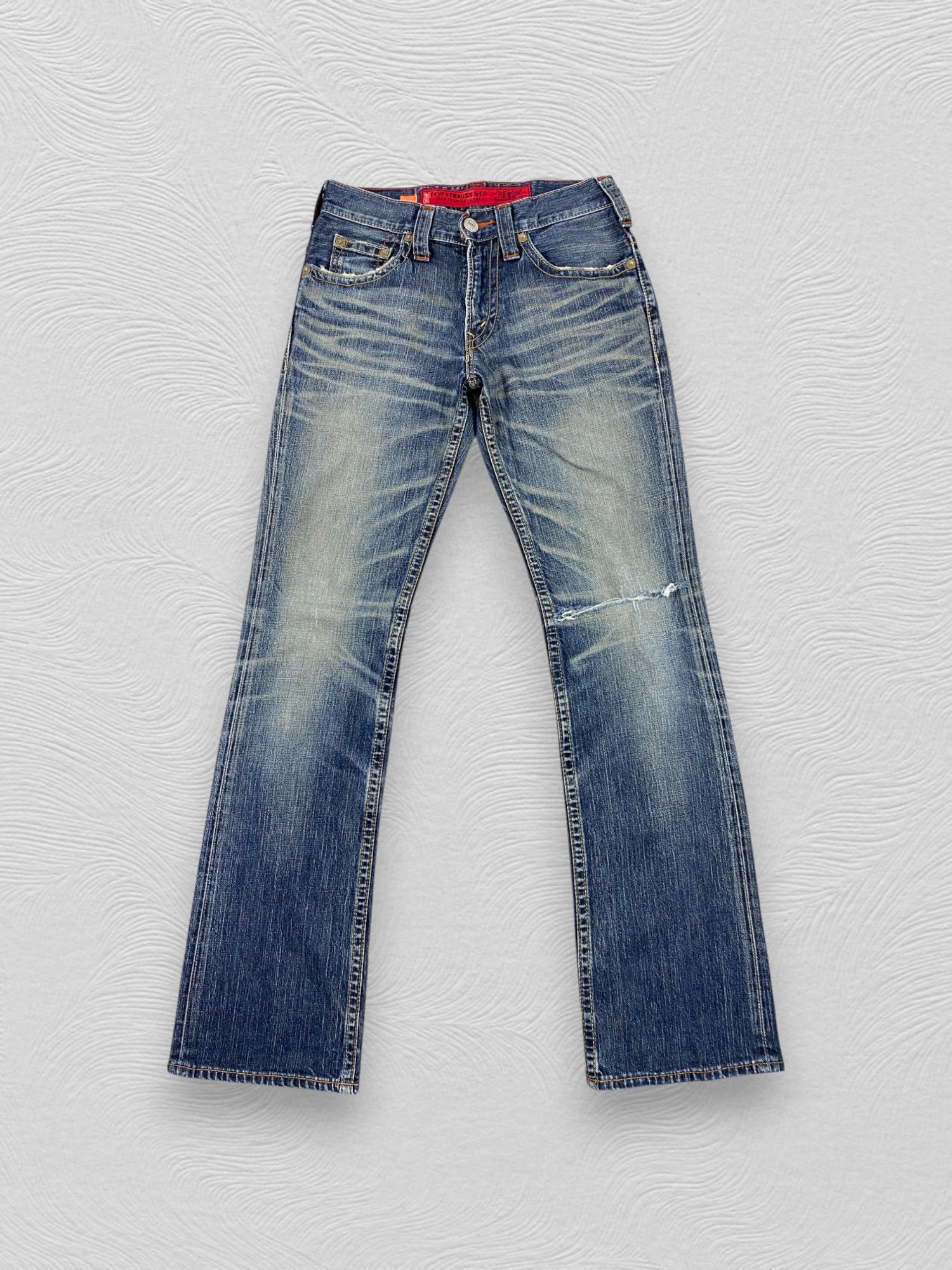 Levi's Distressed Blue Vintage Levi's 507 Flare 29x32 Denim- JN3669 Size US 29 - 1 Thumbnail