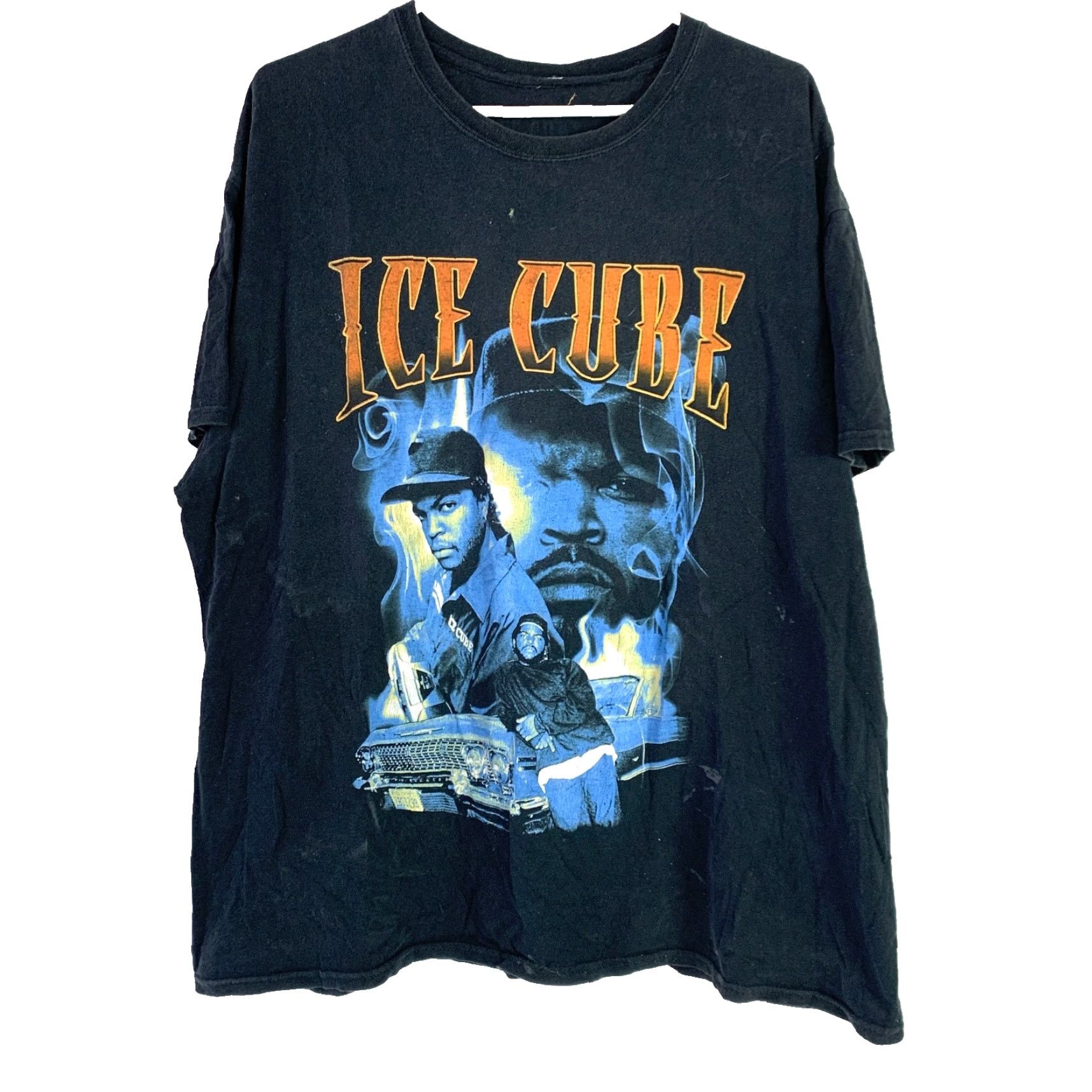 Vintage Ice Cube T-Shirt Black Crew Neck Short Sleeve 2XL Graphic Print Shirt Mens Unisex Adults 90s Band Tee Shirt Chest 24" Size US XXL / EU 58 / 5 - 2 Thumbnail